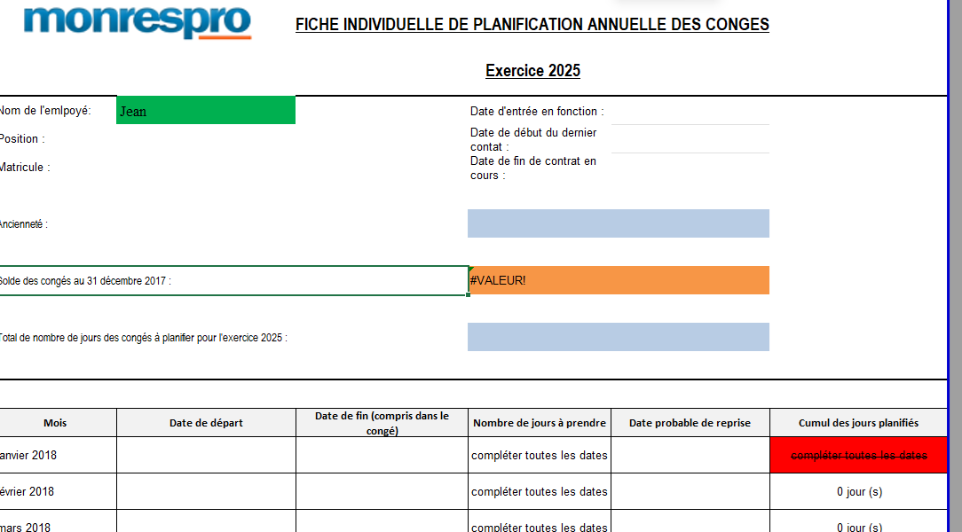 Modèle de bulletin de paie, Calculateur de Paie, Payroll, Congés 6 Modèle de bulletin de paie, Calculateur de Paie, Payroll, Congés – Image 5