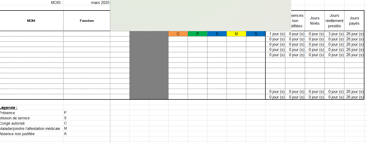 Modèle de bulletin de paie, Calculateur de Paie, Payroll, Congés 7 Modèle de bulletin de paie, Calculateur de Paie, Payroll, Congés – Image 6