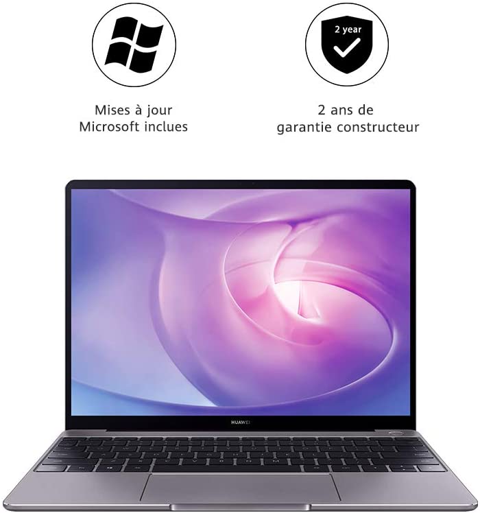 HUAWEI MateBook PC Portable 13" (i5-8265U, 1.60 GHz, RAM 8Go, SSD 256Go, Win10) Gris 2 huawei matebook pc