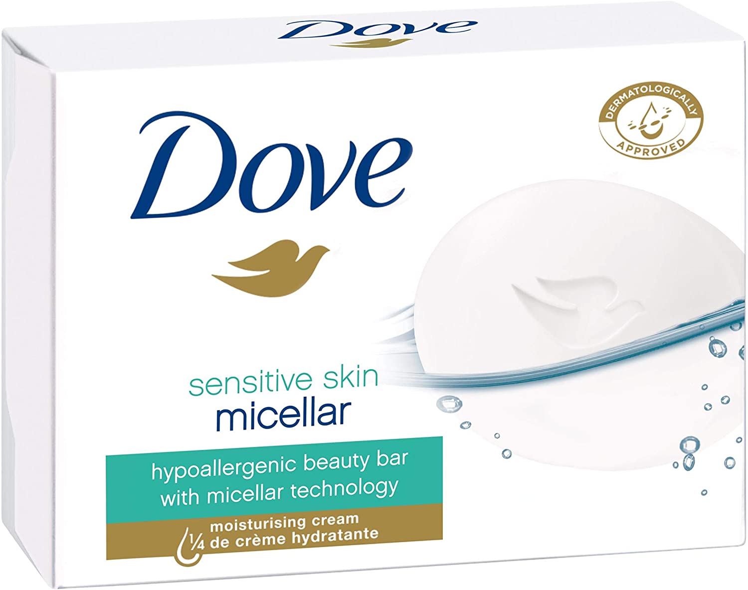 Dove Pastille nettoyante, peau sensible, 100 g 2 Dove Pastille nettoyante, peau sensible, 100 g