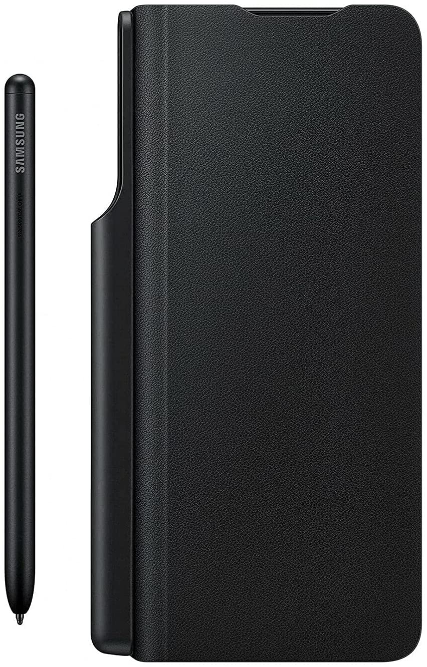 Samsung EF-FF92PCBEGEE Étui en Cuir Flip Cover pour Galaxy Z Fold 3 5G Noir avec S Pen 2 Samsung EF-FF92PCBEGEE Étui en Cuir Flip Cover pour Galaxy Z Fold 3 5G Noir avec S Pen