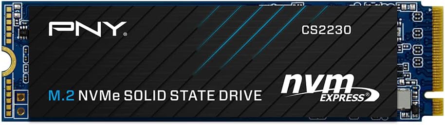 SSD interne PNY CS2230 500 Go M.2 NVMe Gen3, jusqu'à 3 300 Mo/s - M280CS2230-500-RB 2 SSD interne PNY CS2230 500 Go M.2 NVMe Gen3, jusqu'à 3 300 Mo/s - M280CS2230-500-RB
