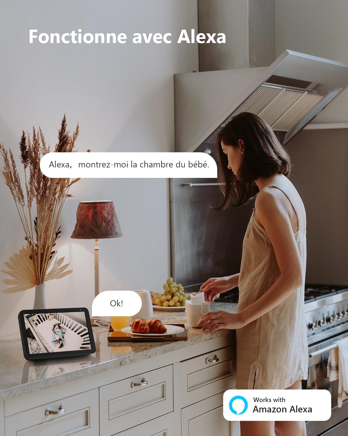 Imou 2K(3MP) Caméra Surveillance WiFi Intérieure Caméra 360° Connectée Smartphone avec Détection Humaine AI Suivi Intelligent Sirène Audio Bidirectionnel Compatible Alexa pour Bébé/Animaux (2 Pièces) 14 Imou 2K(3MP) Caméra Surveillance WiFi Intérieure Caméra 360° Connectée Smartphone avec Détection Humaine AI Suivi Intelligent Sirène Audio Bidirectionnel Compatible Alexa pour Bébé/Animaux (2 Pièces) – Image 13