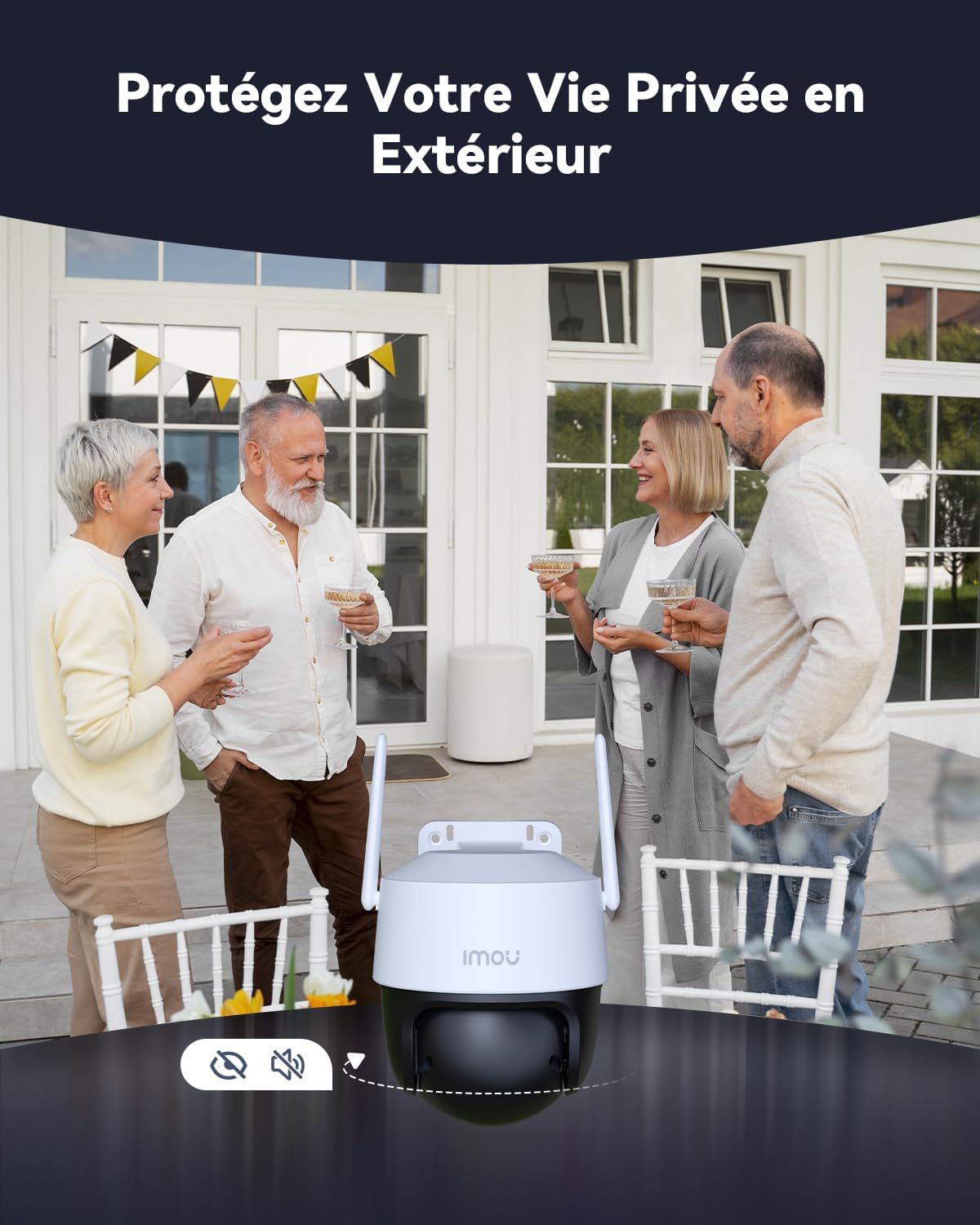 Imou 2K(3MP) Lot de 2 Caméra Surveillance WiFi Extérieur 360°, Caméra IP Exterieur WiFi PTZ, Vision Nocturne Couleur 30M, Détection de Personne AI, Suivi Intelligent, Étanche IP66,Audio Bidirectionnel 12 Imou 2K(3MP) Lot de 2 Caméra Surveillance WiFi Extérieur 360°, Caméra IP Exterieur WiFi PTZ, Vision Nocturne Couleur 30M, Détection de Personne AI, Suivi Intelligent, Étanche IP66,Audio Bidirectionnel – Image 11