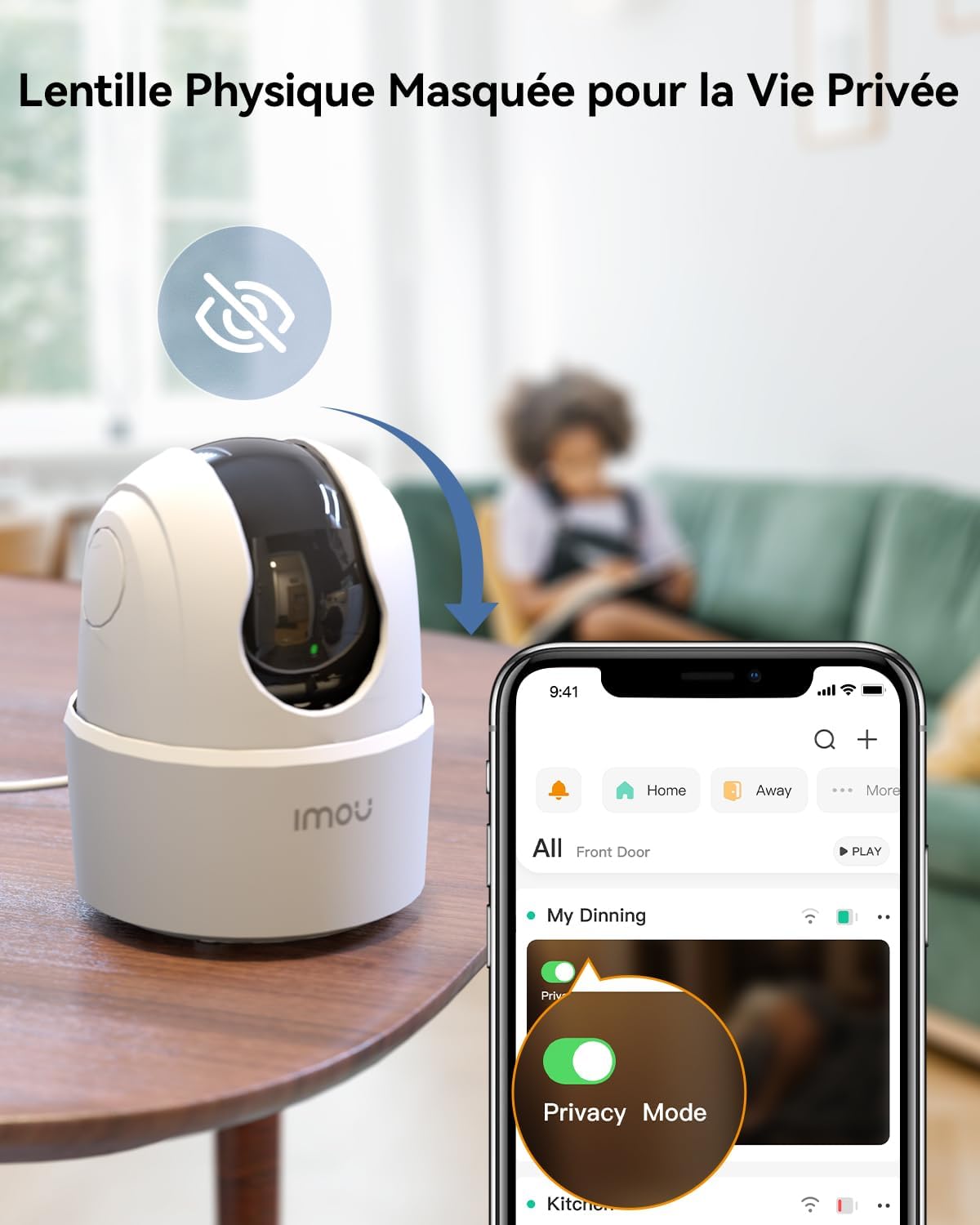 Imou 2.5K(4MP) Lot de 2 Caméra Surveillance WiFi Intérieure Caméra 360° Connectée Smartphone avec Détection Humaine AI Suivi Intelligent Sirène Audio Bidirectionnel Compatible Alexa pour Bébé/Animaux 10 Imou 2.5K(4MP) Lot de 2 Caméra Surveillance WiFi Intérieure Caméra 360° Connectée Smartphone avec Détection Humaine AI Suivi Intelligent Sirène Audio Bidirectionnel Compatible Alexa pour Bébé/Animaux – Image 9