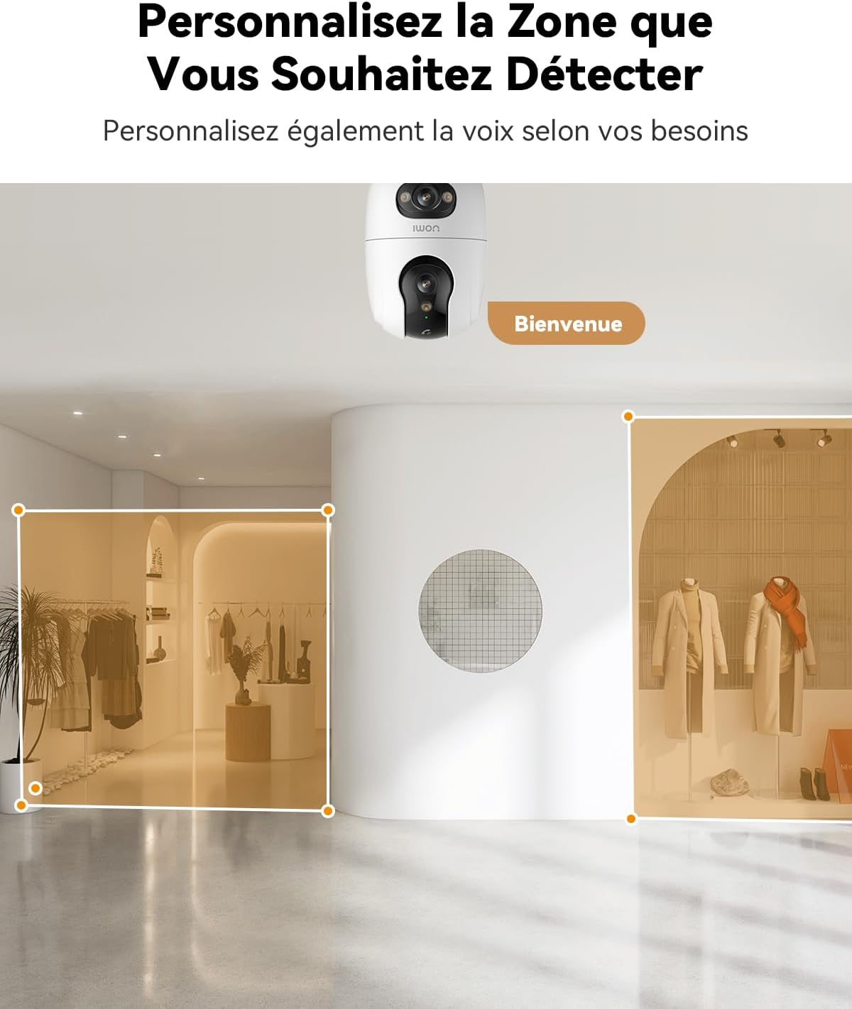 Imou 3K(3MP+3MP) Caméra Surveillance WiFi Intérieur Double Objectif, WiFi 2,4G/5GHz, Vision Nocturne Couleur, Détection de Personnes/Animaux, Suivi Automatique, Compatible Alexa pour Bébé/Chien/Maison 12 Imou 3K(3MP+3MP) Caméra Surveillance WiFi Intérieur Double Objectif, WiFi 2,4G/5GHz, Vision Nocturne Couleur, Détection de Personnes/Animaux, Suivi Automatique, Compatible Alexa pour Bébé/Chien/Maison – Image 11