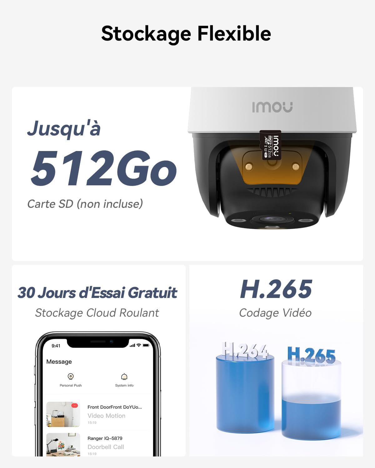 Imou 2K(3MP) Caméra Surveillance WiFi Extérieure 360°, Vision Nocturne Couleur 30M, Détection des Personnes et Véhicules, Suivi Intelligent, Étanche IP66, WiFi 2.4GHz et Wi-FI 6, Audio Bidirectionnel 9 Imou 2K(3MP) Caméra Surveillance WiFi Extérieure 360°, Vision Nocturne Couleur 30M, Détection des Personnes et Véhicules, Suivi Intelligent, Étanche IP66, WiFi 2.4GHz et Wi-FI 6, Audio Bidirectionnel – Image 8