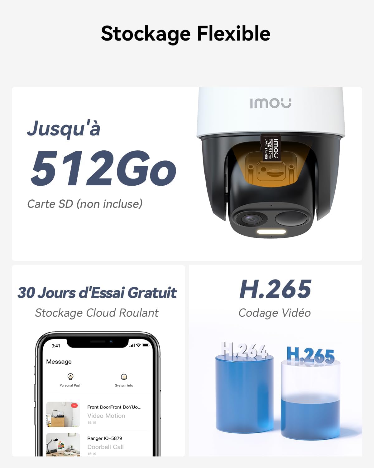 Imou 2K Caméra Surveillance WiFi Exterieure sans Fil Solaire avec Batterie 5000mAh, Caméra Solaire Exterieur 360° PTZ, 2.4GHz, Détection de Personnes/Véhicules, Vision Nocturne Couluer,IP65,Mode Privé 13 Imou 2K Caméra Surveillance WiFi Exterieure sans Fil Solaire avec Batterie 5000mAh, Caméra Solaire Exterieur 360° PTZ, 2.4GHz, Détection de Personnes/Véhicules, Vision Nocturne Couluer,IP65,Mode Privé – Image 12