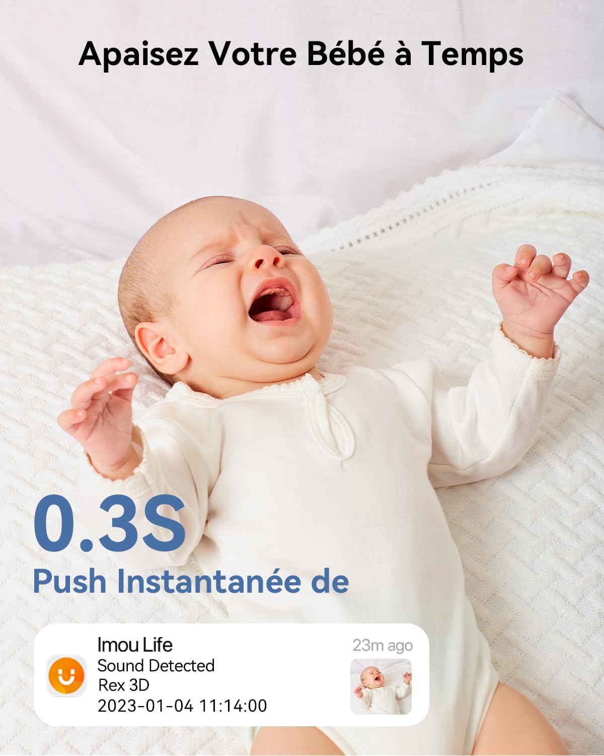Imou 4K(8MP) Caméra Surveillance WiFi Interieur Caméra 360° Connectée Détection Humaine/Animale AI Suivi Intelligent Mode Privé Audio Bidirectionnel Compatible Alexa pour Bébé 6 Imou 4K(8MP) Caméra Surveillance WiFi Interieur Caméra 360° Connectée Détection Humaine/Animale AI Suivi Intelligent Mode Privé Audio Bidirectionnel Compatible Alexa pour Bébé – Image 5