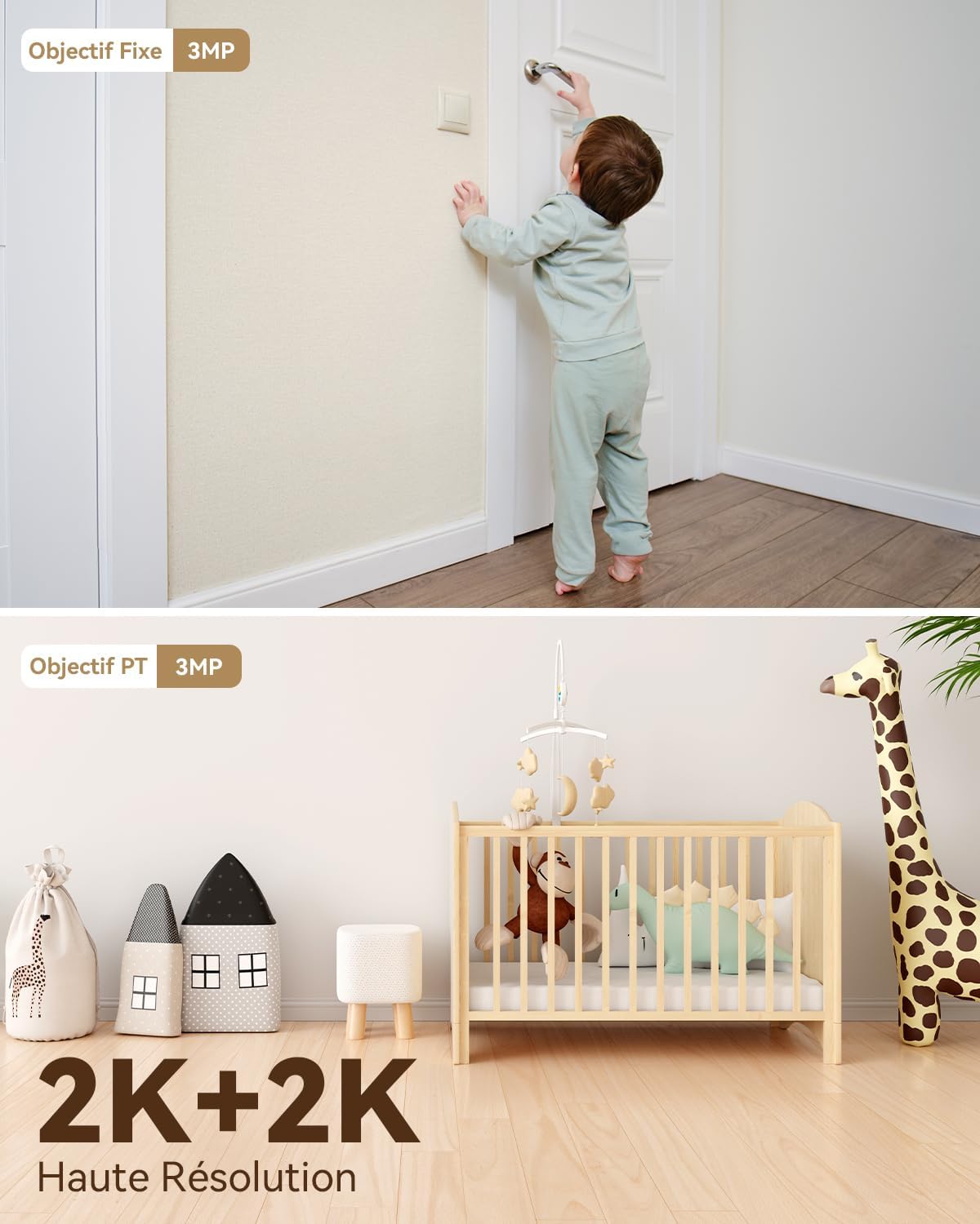 Imou 3K(3MP+3MP) Caméra Surveillance WiFi Intérieur Double Objectif, WiFi 2,4G/5GHz, Vision Nocturne Couleur, Détection de Personnes/Animaux, Suivi Automatique, Compatible Alexa pour Bébé/Chien/Maison 3 Imou 3K(3MP+3MP) Caméra Surveillance WiFi Intérieur Double Objectif, WiFi 2,4G/5GHz, Vision Nocturne Couleur, Détection de Personnes/Animaux, Suivi Automatique, Compatible Alexa pour Bébé/Chien/Maison – Image 2