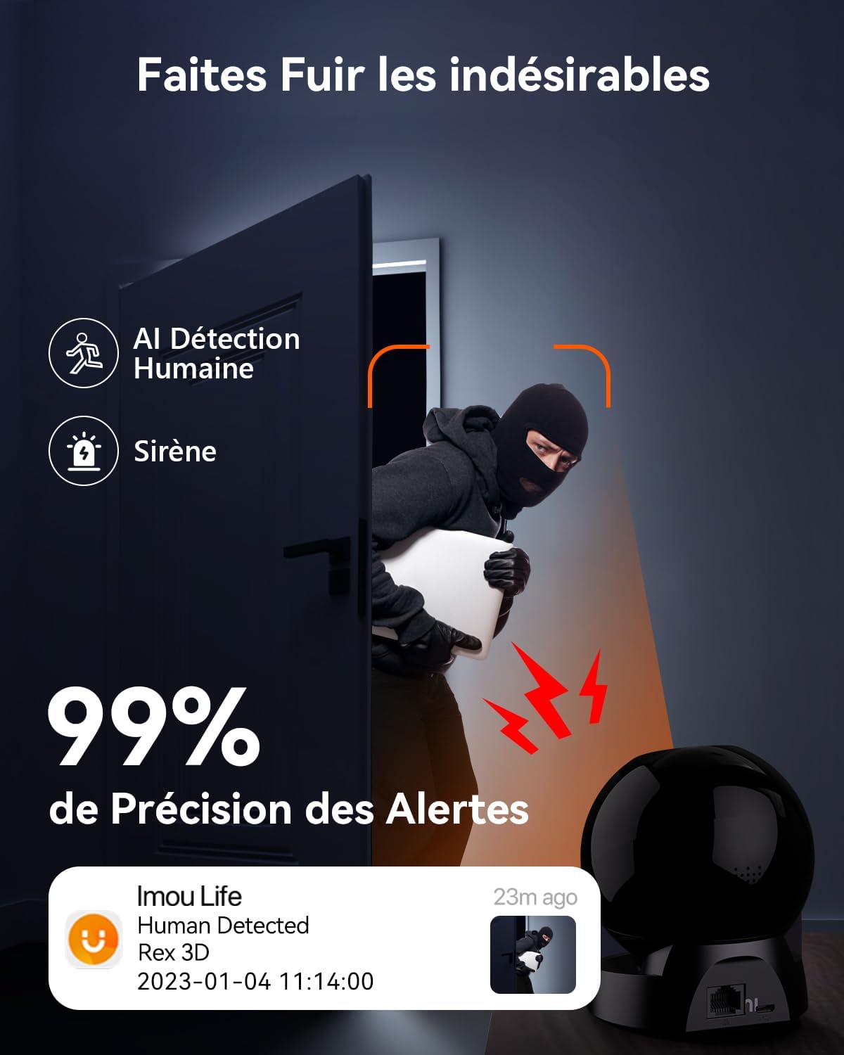 Imou 4K(8MP) Caméra Surveillance WiFi Interieur Caméra 360° Connectée Détection Humaine/Animale AI Suivi Intelligent Mode Privé Audio Bidirectionnel Compatible Alexa pour Bébé 7 Imou 4K(8MP) Caméra Surveillance WiFi Interieur Caméra 360° Connectée Détection Humaine/Animale AI Suivi Intelligent Mode Privé Audio Bidirectionnel Compatible Alexa pour Bébé – Image 6
