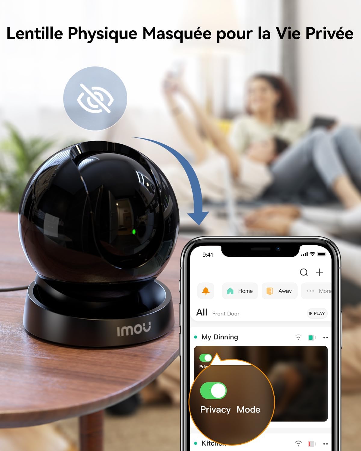 Imou 4K(8MP) Caméra Surveillance WiFi Interieur Caméra 360° Connectée Détection Humaine/Animale AI Suivi Intelligent Mode Privé Audio Bidirectionnel Compatible Alexa pour Bébé 9 Imou 4K(8MP) Caméra Surveillance WiFi Interieur Caméra 360° Connectée Détection Humaine/Animale AI Suivi Intelligent Mode Privé Audio Bidirectionnel Compatible Alexa pour Bébé – Image 8