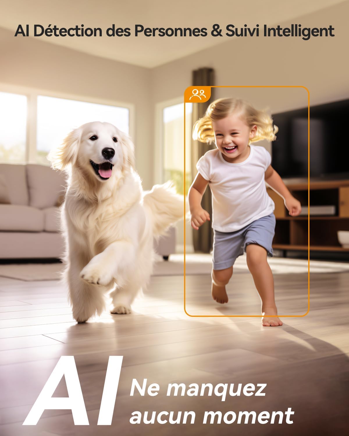 Imou 2.5K(4MP) Caméra Surveillance WiFi Intérieur Caméra 360° Connectée Smartphone Détection Humaine AI Suivi Intelligent Sirène Audio Bidirectionnel Mode Privé Compatible Alexa pour Bébé/Animaux 5 Imou 2.5K(4MP) Caméra Surveillance WiFi Intérieur Caméra 360° Connectée Smartphone Détection Humaine AI Suivi Intelligent Sirène Audio Bidirectionnel Mode Privé Compatible Alexa pour Bébé/Animaux – Image 4