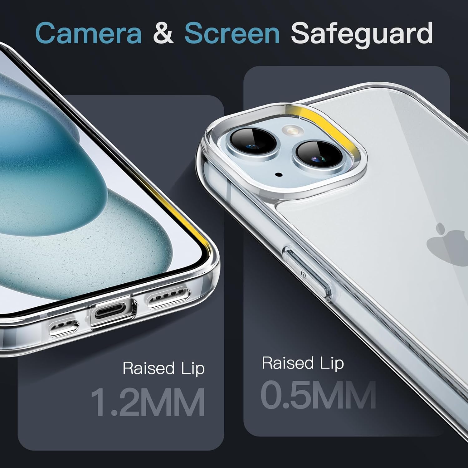 JETech Coque pour iPhone 15 6,1 Pouces, Anti-Jaunissement Étui de Protection Antichoc, Housse Anti-Rayures Dos Transparente (Transparente) 5 JETech Coque pour iPhone 15 6,1 Pouces, Anti-Jaunissement Étui de Protection Antichoc, Housse Anti-Rayures Dos Transparente (Transparente) – Image 4