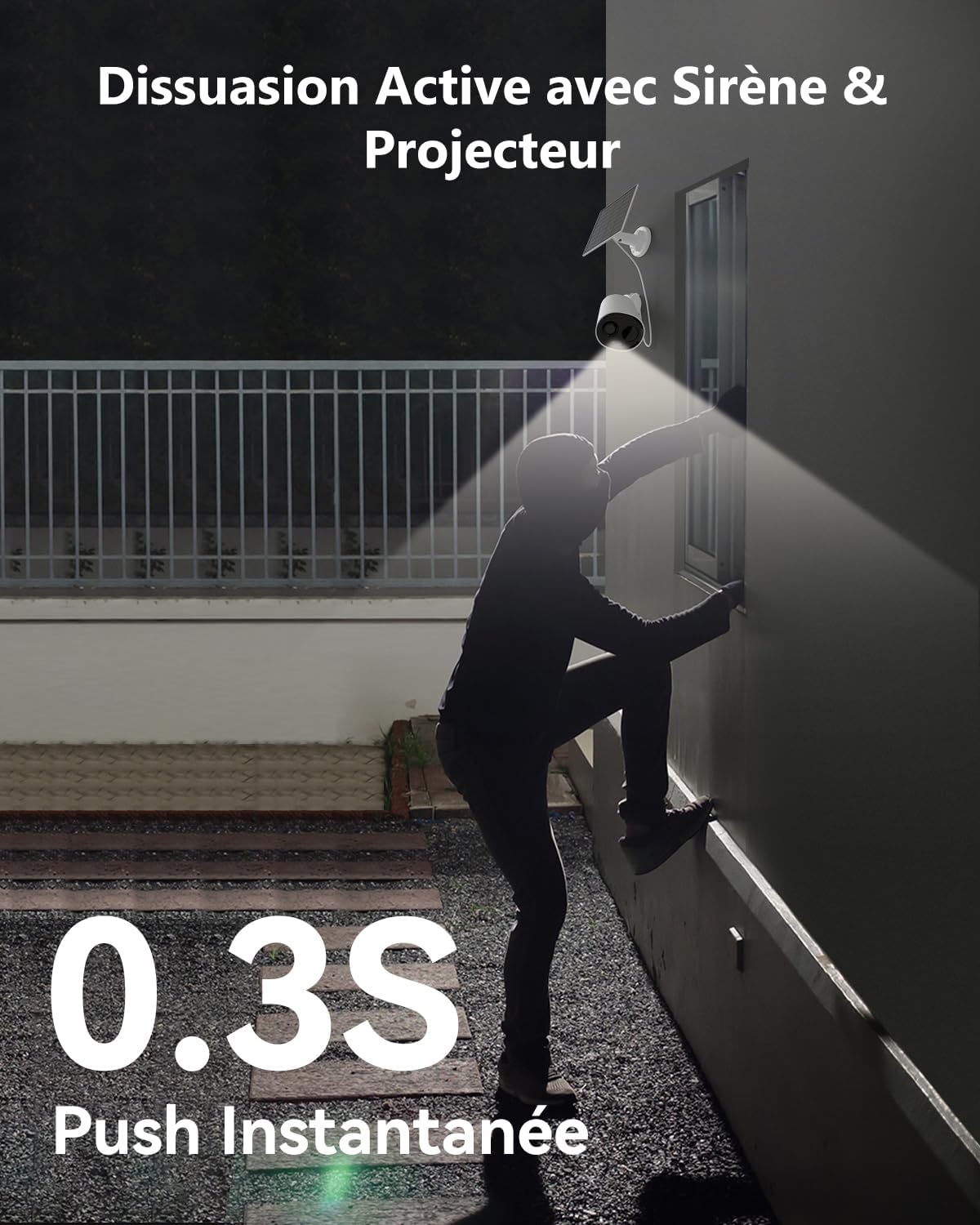 Imou 2K Caméra Surveillance WiFi Exterieure sans Fil Solaire, Camera Solaire Exterieur avec PIR & AI Détection Humaine, Vision Nocturne Couleur, Audio Bidirectionnel,Mode Privé,Sirène,Étanche IP66 7 Imou 2K Caméra Surveillance WiFi Exterieure sans Fil Solaire, Camera Solaire Exterieur avec PIR & AI Détection Humaine, Vision Nocturne Couleur, Audio Bidirectionnel,Mode Privé,Sirène,Étanche IP66 – Image 6
