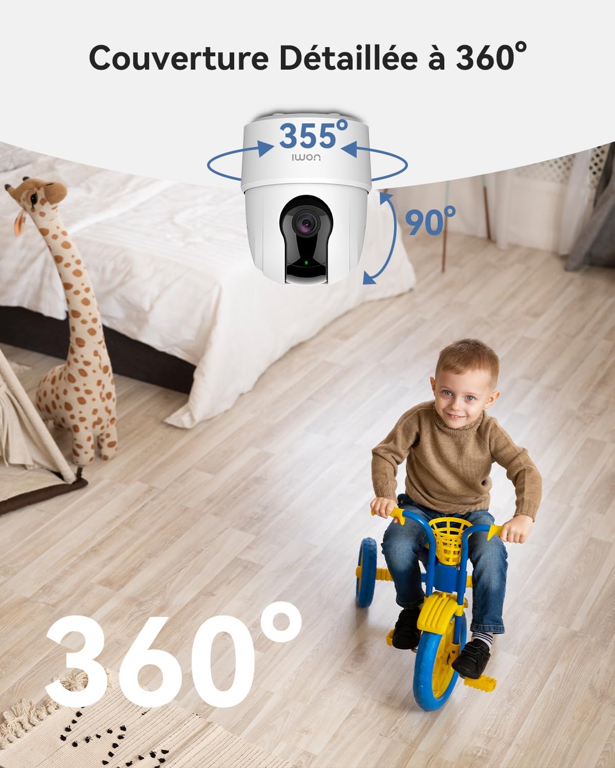 Imou 2K(3MP) Caméra Surveillance WiFi Intérieure Caméra 360° Connectée Smartphone avec Détection Humaine AI Suivi Intelligent Sirène Audio Bidirectionnel Compatible Alexa pour Bébé/Animaux (2 Pièces) 9 Imou 2K(3MP) Caméra Surveillance WiFi Intérieure Caméra 360° Connectée Smartphone avec Détection Humaine AI Suivi Intelligent Sirène Audio Bidirectionnel Compatible Alexa pour Bébé/Animaux (2 Pièces) – Image 8