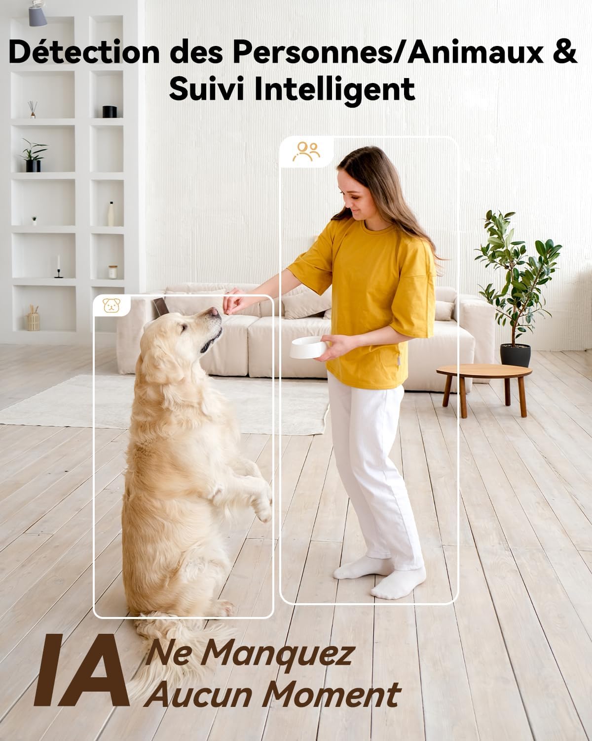 Imou 3K(3MP+3MP) Caméra Surveillance WiFi Intérieur Double Objectif, WiFi 2,4G/5GHz, Vision Nocturne Couleur, Détection de Personnes/Animaux, Suivi Automatique, Compatible Alexa pour Bébé/Chien/Maison 5 Imou 3K(3MP+3MP) Caméra Surveillance WiFi Intérieur Double Objectif, WiFi 2,4G/5GHz, Vision Nocturne Couleur, Détection de Personnes/Animaux, Suivi Automatique, Compatible Alexa pour Bébé/Chien/Maison – Image 4