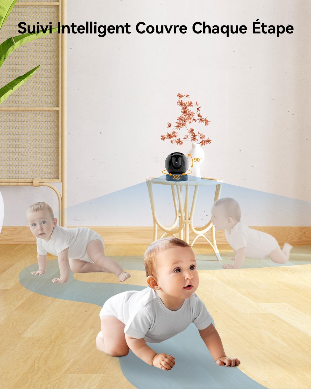 Imou 4K(8MP) Caméra Surveillance WiFi Interieur Caméra 360° Connectée Détection Humaine/Animale AI Suivi Intelligent Mode Privé Audio Bidirectionnel Compatible Alexa pour Bébé 5 Imou 4K(8MP) Caméra Surveillance WiFi Interieur Caméra 360° Connectée Détection Humaine/Animale AI Suivi Intelligent Mode Privé Audio Bidirectionnel Compatible Alexa pour Bébé – Image 4