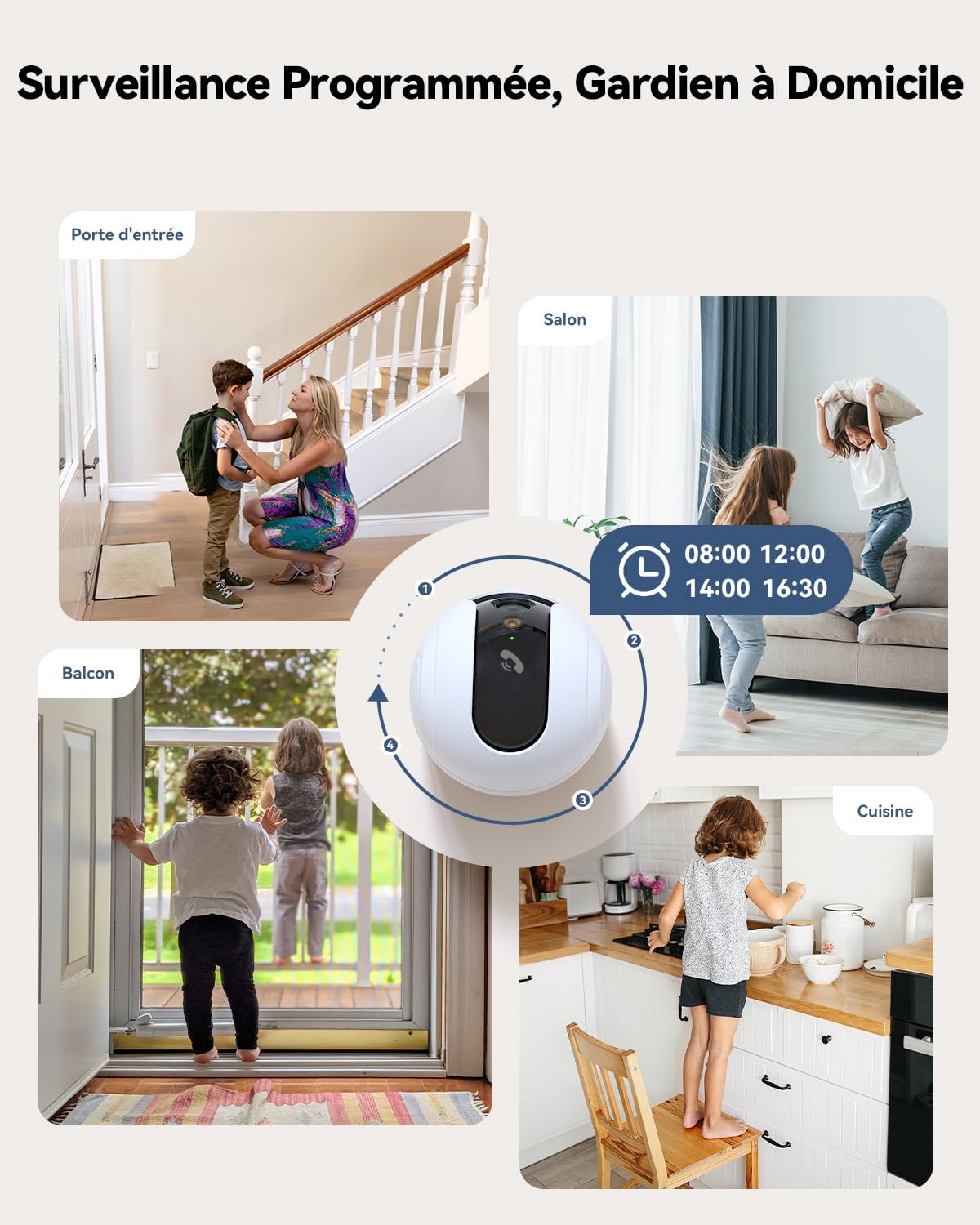 Imou 2K(3MP) Caméra Surveillance WiFi Intérieur 360°, Wi-Fi 6 Double-Bande(2.4G/5GHz), Vision Nocturne Couleur, Détection de Personnes/Animaux,Suivi Intelligent,Compatible Alexa pour Bébé/Chien/Maison 8 Imou 2K(3MP) Caméra Surveillance WiFi Intérieur 360°, Wi-Fi 6 Double-Bande(2.4G/5GHz), Vision Nocturne Couleur, Détection de Personnes/Animaux,Suivi Intelligent,Compatible Alexa pour Bébé/Chien/Maison – Image 7