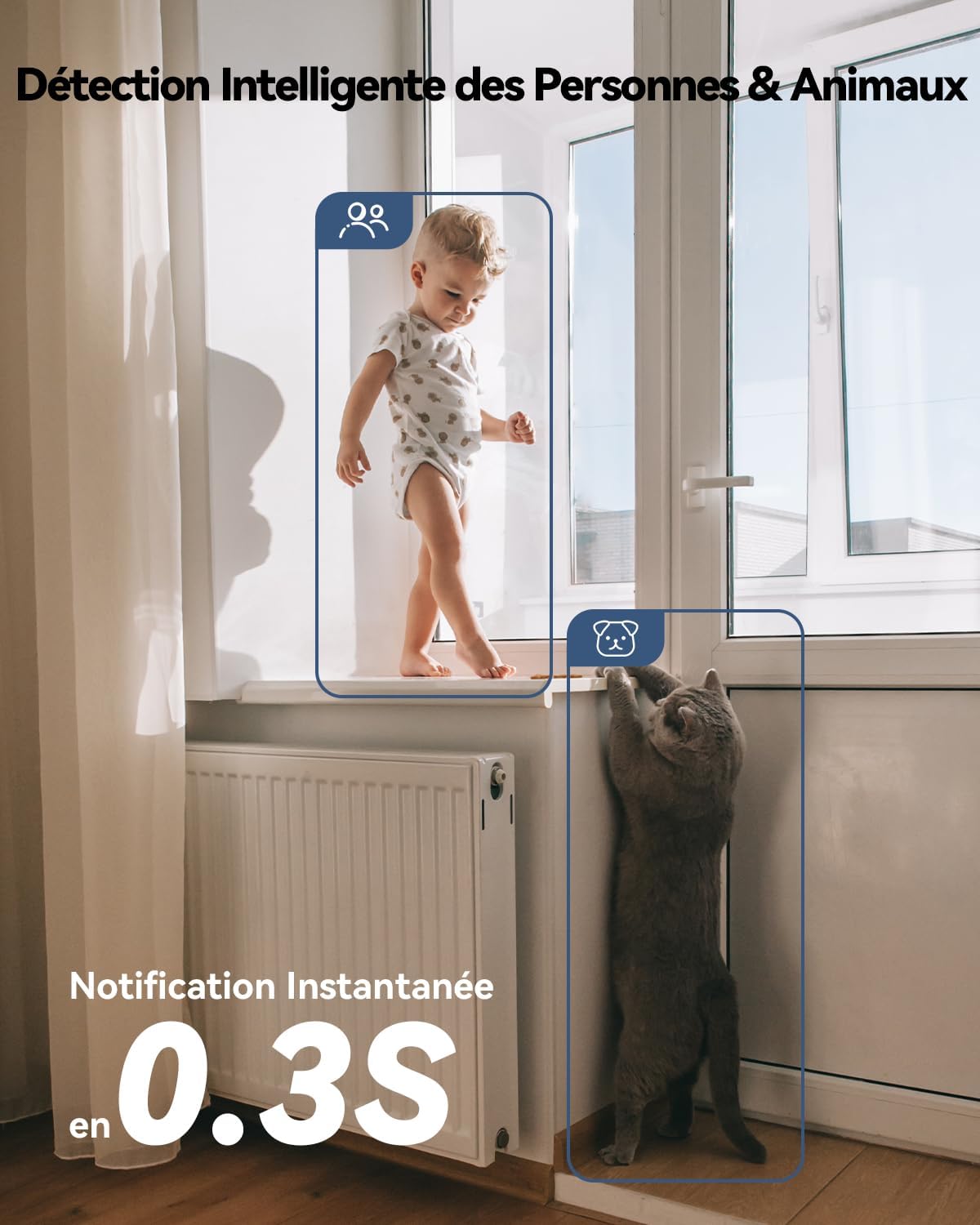 Imou 2K(3MP) Caméra Surveillance WiFi Intérieur 360°, Wi-Fi 6 Double-Bande(2.4G/5GHz), Vision Nocturne Couleur, Détection de Personnes/Animaux,Suivi Intelligent,Compatible Alexa pour Bébé/Chien/Maison 6 Imou 2K(3MP) Caméra Surveillance WiFi Intérieur 360°, Wi-Fi 6 Double-Bande(2.4G/5GHz), Vision Nocturne Couleur, Détection de Personnes/Animaux,Suivi Intelligent,Compatible Alexa pour Bébé/Chien/Maison – Image 5