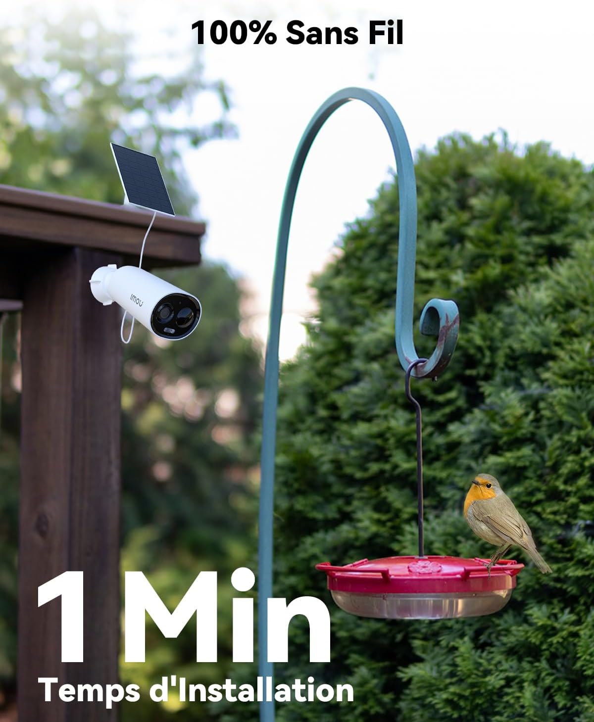 Imou 2K Caméra Surveillance WiFi Exterieure sans Fil Solaire, Camera Solaire Exterieur avec PIR & AI Détection Humaine, Vision Nocturne Couleur, Audio Bidirectionnel,Mode Privé,Sirène,Étanche IP66 3 Imou 2K Caméra Surveillance WiFi Exterieure sans Fil Solaire, Camera Solaire Exterieur avec PIR & AI Détection Humaine, Vision Nocturne Couleur, Audio Bidirectionnel,Mode Privé,Sirène,Étanche IP66 – Image 2