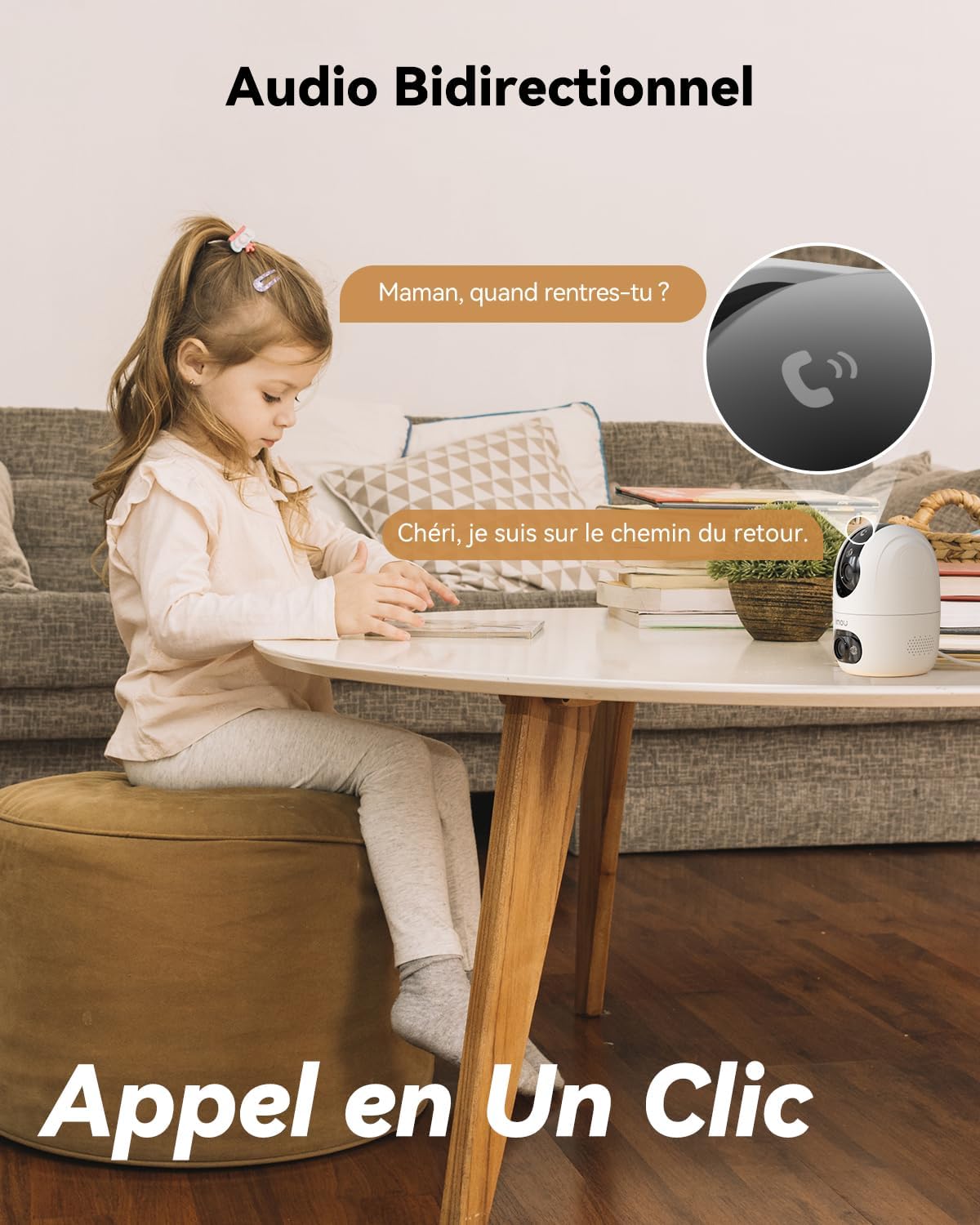 Imou 3K(3MP+3MP) Caméra Surveillance WiFi Intérieur Double Objectif, WiFi 2,4G/5GHz, Vision Nocturne Couleur, Détection de Personnes/Animaux, Suivi Automatique, Compatible Alexa pour Bébé/Chien/Maison 8 Imou 3K(3MP+3MP) Caméra Surveillance WiFi Intérieur Double Objectif, WiFi 2,4G/5GHz, Vision Nocturne Couleur, Détection de Personnes/Animaux, Suivi Automatique, Compatible Alexa pour Bébé/Chien/Maison – Image 7