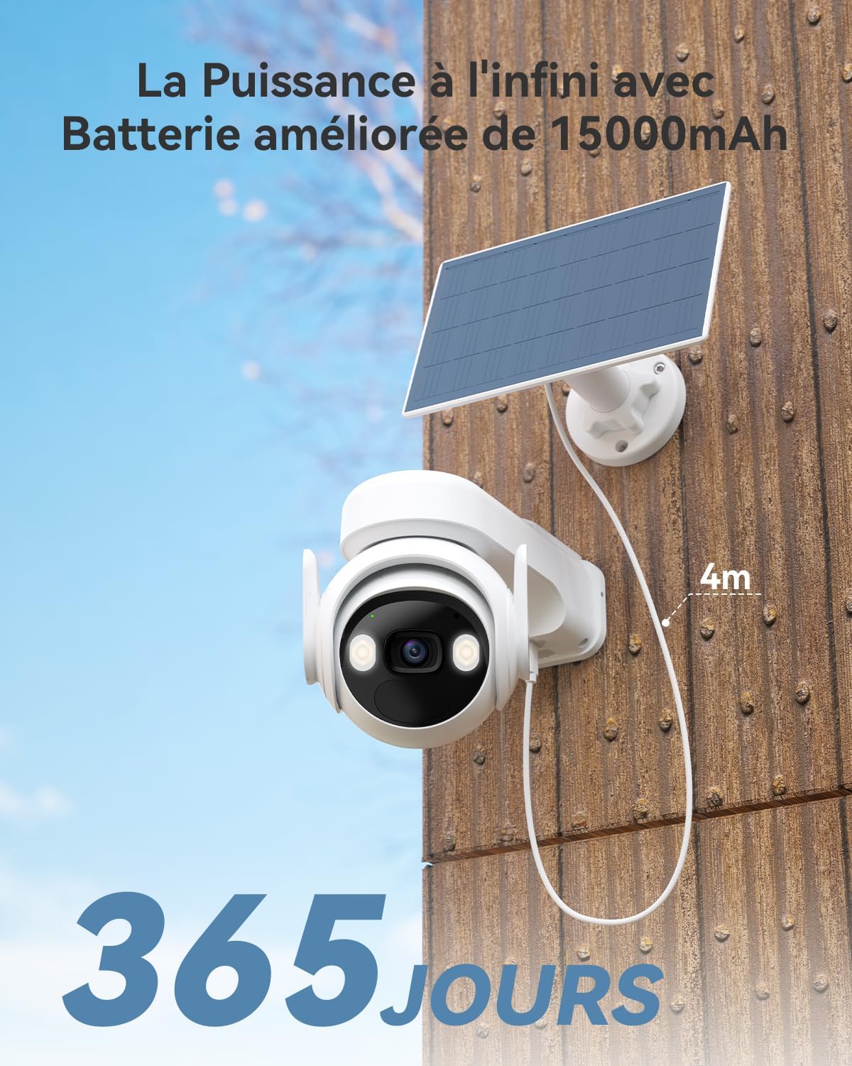 Imou 2K Caméra Surveillance WiFi Exterieure sans Fil Solaire avec Batterie 15000mAh, Camera Solaire Exterieur 360° PTZ, 2.4GHz,Vision Nocturne Couluer,Détection Humaine AI,Audio Bidirectionnel, Sirène 6 Imou 2K Caméra Surveillance WiFi Exterieure sans Fil Solaire avec Batterie 15000mAh, Camera Solaire Exterieur 360° PTZ, 2.4GHz,Vision Nocturne Couluer,Détection Humaine AI,Audio Bidirectionnel, Sirène – Image 5