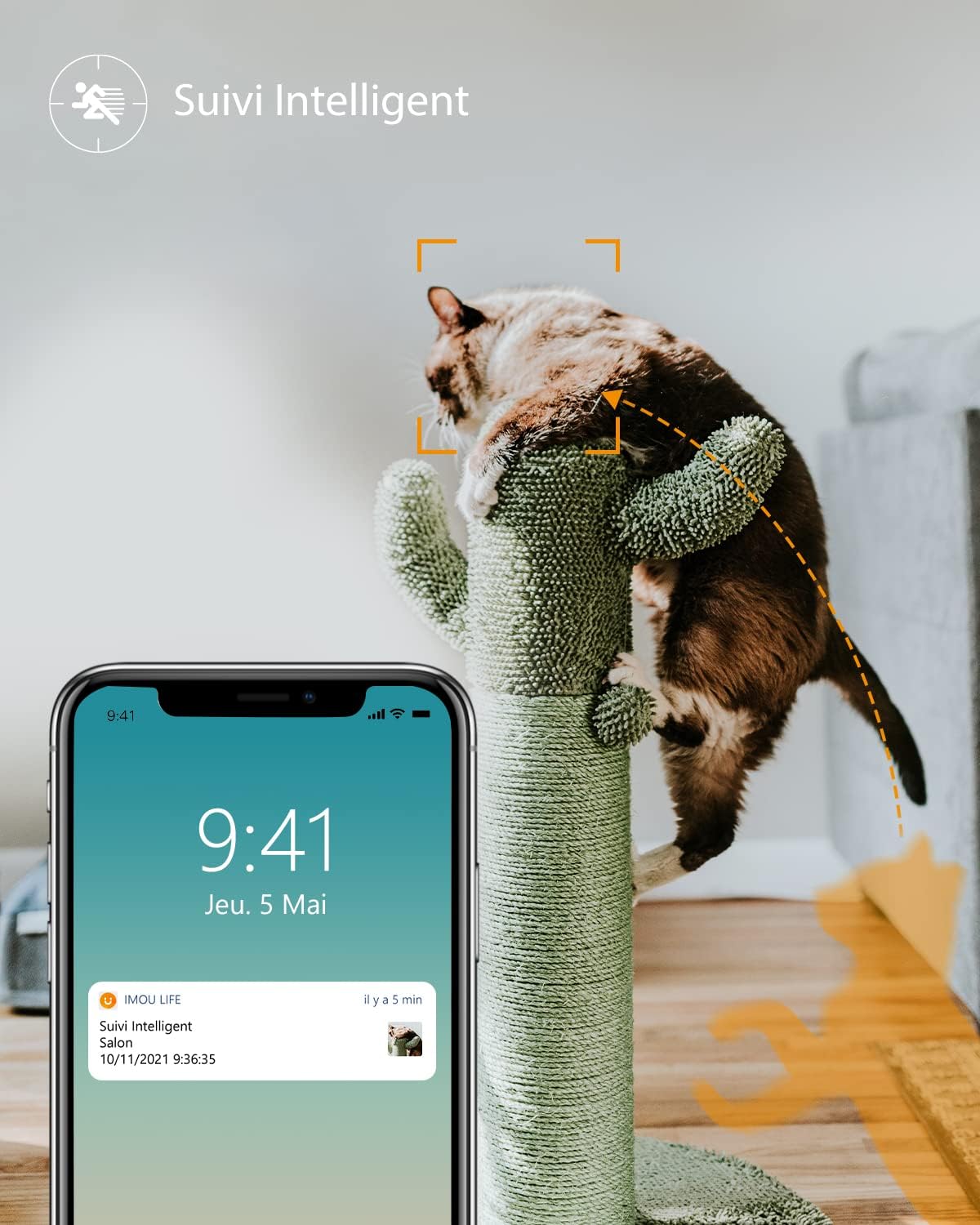 Imou 2.5K(4MP) Caméra Surveillance WiFi Intérieur Caméra 360° Connectée Smartphone Détection Humaine AI Suivi Intelligent Sirène Audio Bidirectionnel Mode Privé Compatible Alexa pour Bébé/Animaux 12 Imou 2.5K(4MP) Caméra Surveillance WiFi Intérieur Caméra 360° Connectée Smartphone Détection Humaine AI Suivi Intelligent Sirène Audio Bidirectionnel Mode Privé Compatible Alexa pour Bébé/Animaux – Image 11