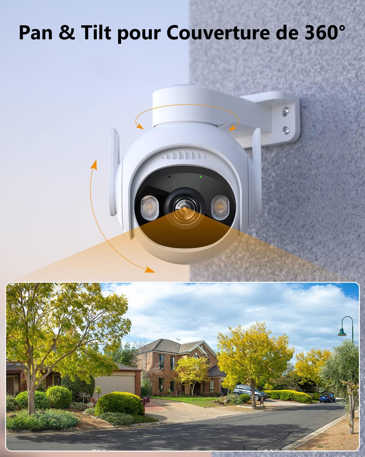 Imou 2K(3MP) Caméra Surveillance WiFi Extérieure PTZ, 360°Caméra IP Exterieur avec AI DÉTECTION DE Personne/VÉHICULE, Vision Nocturne Couleur 30M,Étanche, Audio Bidirectionnel,Sirène et Wi-FI 6 5 Imou 2K(3MP) Caméra Surveillance WiFi Extérieure PTZ, 360°Caméra IP Exterieur avec AI DÉTECTION DE Personne/VÉHICULE, Vision Nocturne Couleur 30M,Étanche, Audio Bidirectionnel,Sirène et Wi-FI 6 – Image 4