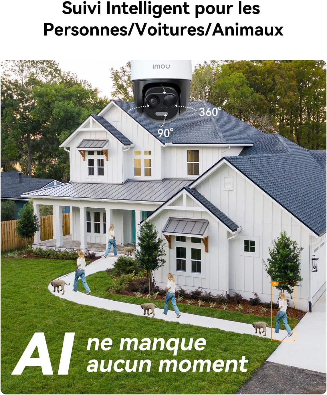 Imou 2K Caméra Surveillance WiFi Exterieure sans Fil Solaire avec Batterie 5000mAh, Caméra Solaire Exterieur 360° PTZ, 2.4GHz, Détection de Personnes/Véhicules, Vision Nocturne Couluer,IP65,Mode Privé 7 Imou 2K Caméra Surveillance WiFi Exterieure sans Fil Solaire avec Batterie 5000mAh, Caméra Solaire Exterieur 360° PTZ, 2.4GHz, Détection de Personnes/Véhicules, Vision Nocturne Couluer,IP65,Mode Privé – Image 6