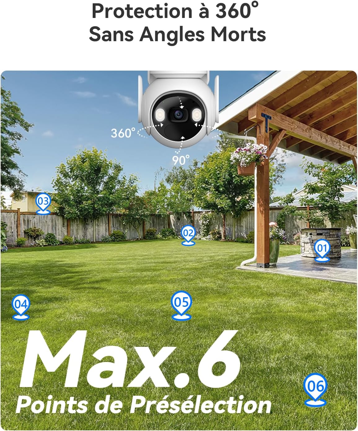 Imou 2K Caméra Surveillance WiFi Exterieure sans Fil Solaire avec Batterie 15000mAh, Camera Solaire Exterieur 360° PTZ, 2.4GHz,Vision Nocturne Couluer,Détection Humaine AI,Audio Bidirectionnel, Sirène 8 Imou 2K Caméra Surveillance WiFi Exterieure sans Fil Solaire avec Batterie 15000mAh, Camera Solaire Exterieur 360° PTZ, 2.4GHz,Vision Nocturne Couluer,Détection Humaine AI,Audio Bidirectionnel, Sirène – Image 7