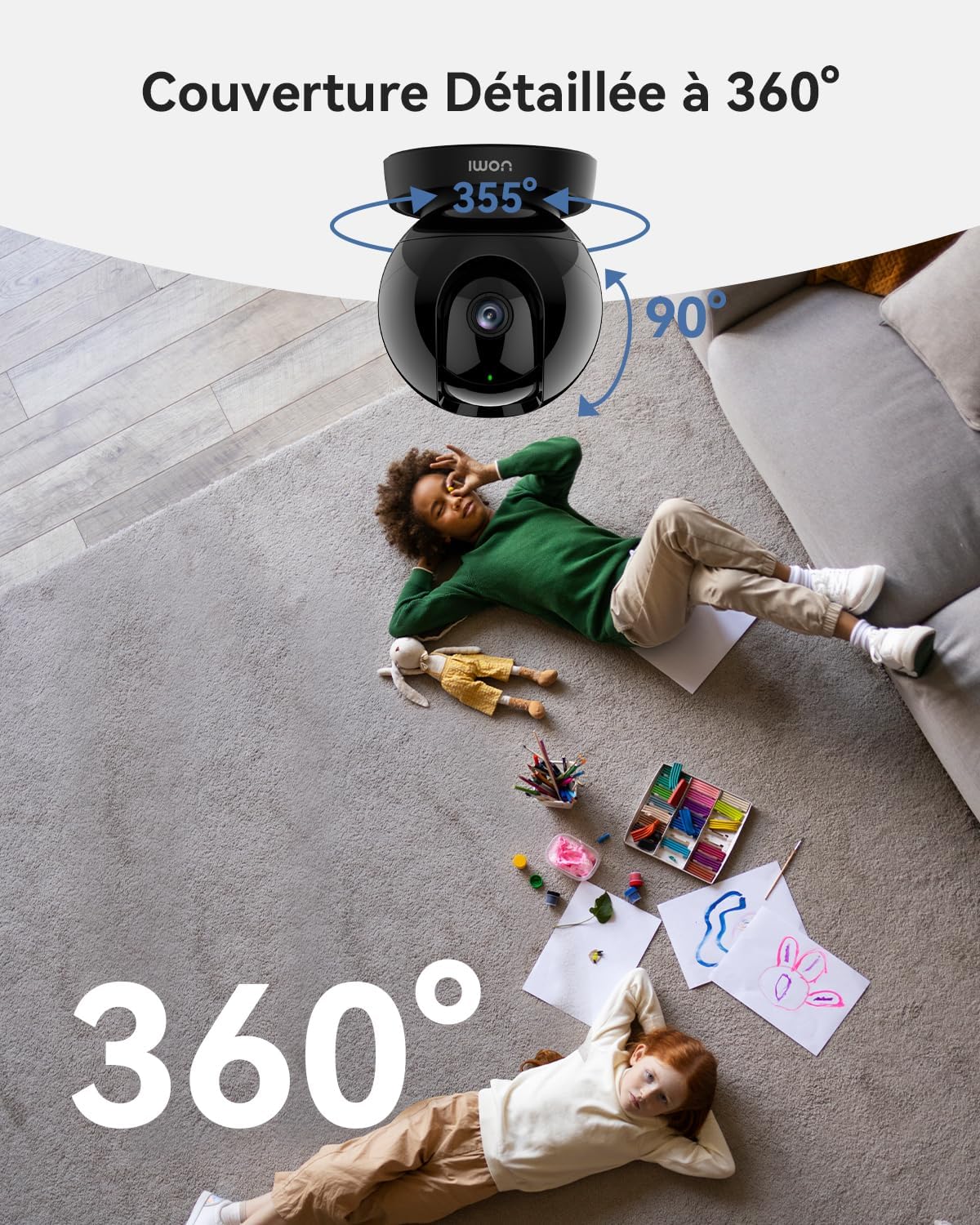 Imou 4K(8MP) Caméra Surveillance WiFi Interieur Caméra 360° Connectée Détection Humaine/Animale AI Suivi Intelligent Mode Privé Audio Bidirectionnel Compatible Alexa pour Bébé 8 Imou 4K(8MP) Caméra Surveillance WiFi Interieur Caméra 360° Connectée Détection Humaine/Animale AI Suivi Intelligent Mode Privé Audio Bidirectionnel Compatible Alexa pour Bébé – Image 7