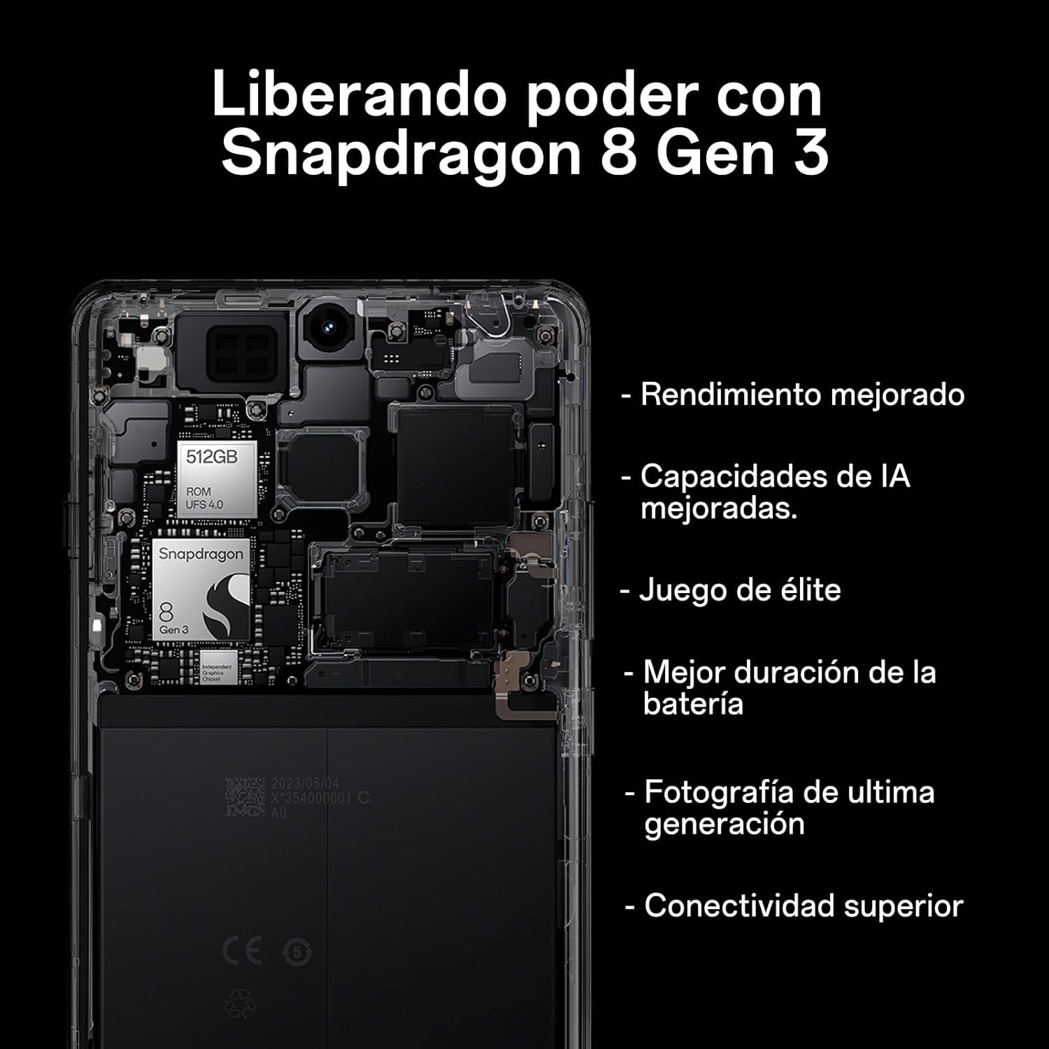 OnePlus 12 5G 16 Go/512 Go Noir (Silky Black) Double SIM 6 OnePlus 12 5G 16 Go/512 Go Noir (Silky Black) Double SIM – Image 5