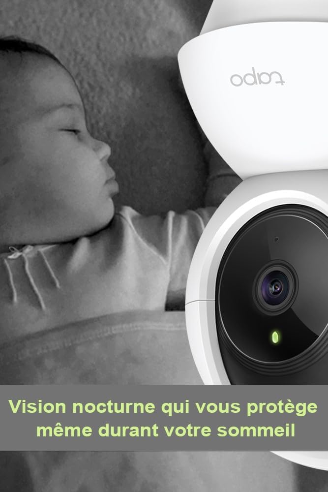 Tapo C200C Caméra Surveillance WiFi intérieure 360° 1080p, Vision Nocturne, Notifications en Temps réel, Détection de Personne, Suivi de Mouvement, Télécommande, Compatible avec Alexa 5 Tapo C200C Caméra Surveillance WiFi intérieure 360° 1080p, Vision Nocturne, Notifications en Temps réel, Détection de Personne, Suivi de Mouvement, Télécommande, Compatible avec Alexa – Image 4