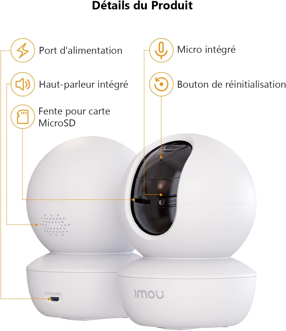 Imou Caméra Surveillance WiFi Intérieur 1080P FHD Caméra 360° Connectée Smartphone Détection Humaine AI Suivi Intelligent Sirène Audio Bidirectionnel Mode Privé Compatible Alexa pour Bébé (Ranger SE) 10 Imou Caméra Surveillance WiFi Intérieur 1080P FHD Caméra 360° Connectée Smartphone Détection Humaine AI Suivi Intelligent Sirène Audio Bidirectionnel Mode Privé Compatible Alexa pour Bébé (Ranger SE) – Image 9