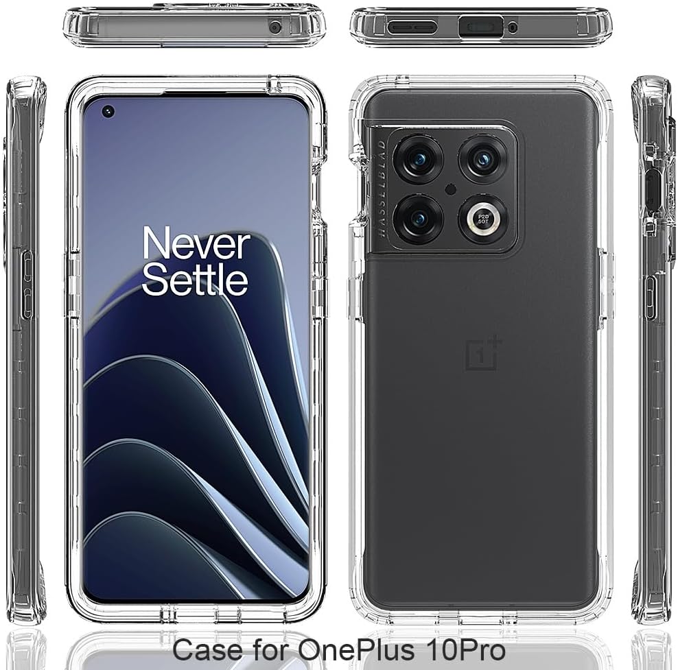 Coque hybride pour OnePlus 10 Pro - Protection contre les chutes - Robuste - Antidérapante - Anti-chocs - Anti-rayures - Transparente 7 Coque hybride pour OnePlus 10 Pro - Protection contre les chutes - Robuste - Antidérapante - Anti-chocs - Anti-rayures - Transparente – Image 6