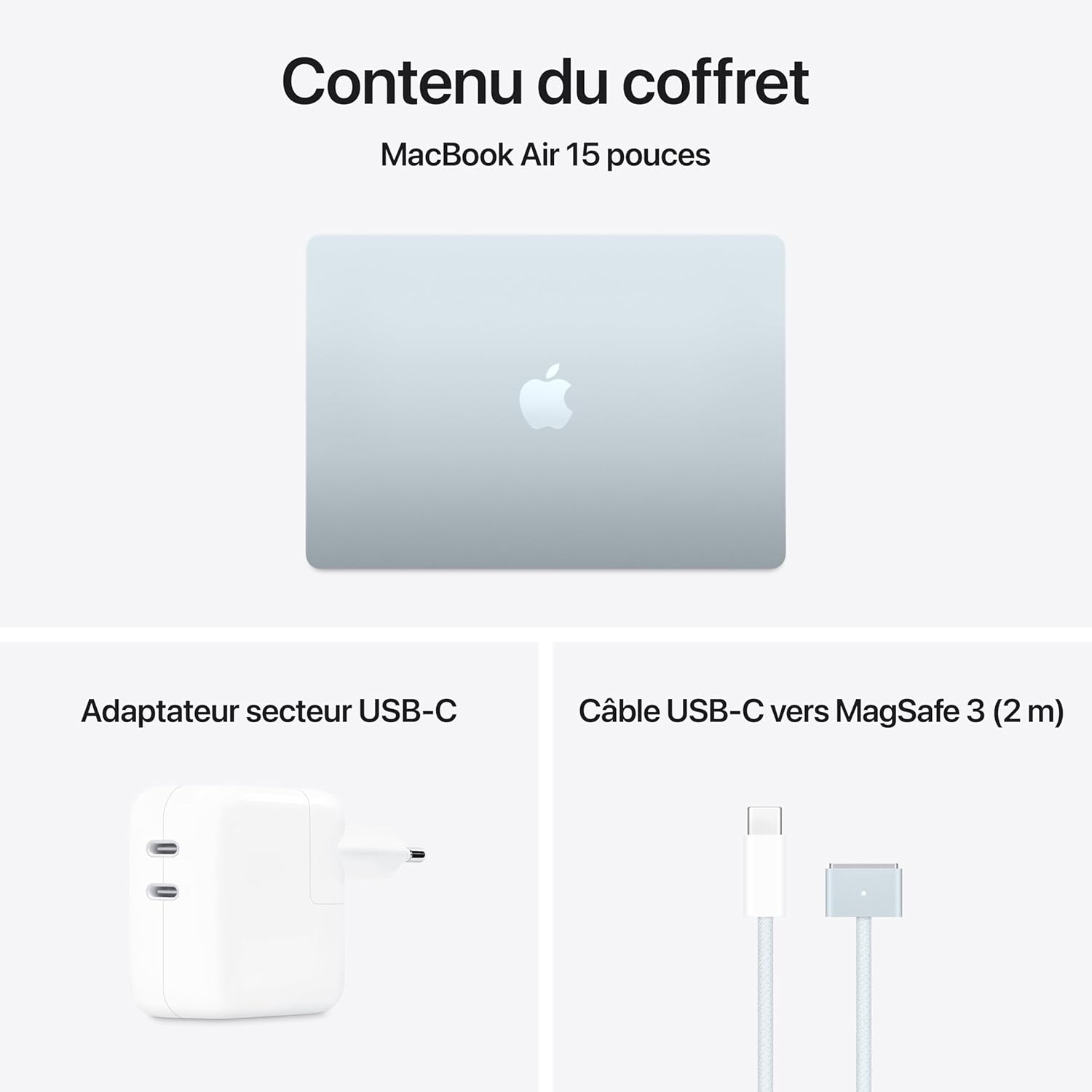 Apple MacBook Air 15 Pouces Ordinateur Portable avec Puce M4 : Conçu pour Apple Intelligence, Écran Liquid Retina de 15,3 Pouces, Mémoire unifiée de 16 Go, Stockage SSD de 256 Go, Touch ID ; Ciel 7 Apple MacBook Air 15 Pouces Ordinateur Portable avec Puce M4 : Conçu pour Apple Intelligence, Écran Liquid Retina de 15,3 Pouces, Mémoire unifiée de 16 Go, Stockage SSD de 256 Go, Touch ID ; Ciel – Image 6