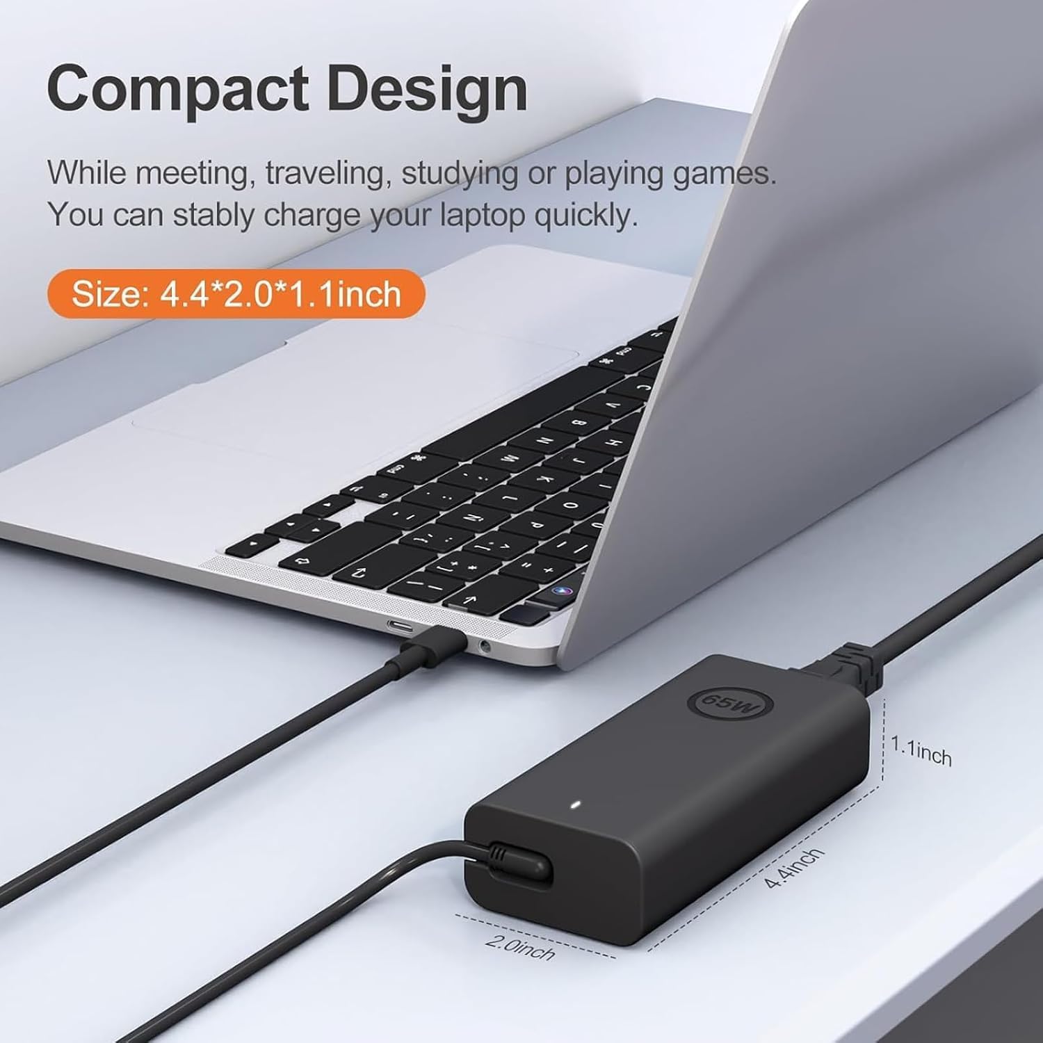 SCOVEE 65W USB C Chargeur,Compatible Dell Ordinateur Portable Chargeur,pour Dell Latitude 3440 3540 5420 5430 5440 5520 5530 5540 7430 7440 XPS 13,ChromeBook 3100,Type C Power Adaptateur 9 SCOVEE 65W USB C Chargeur,Compatible Dell Ordinateur Portable Chargeur,pour Dell Latitude 3440 3540 5420 5430 5440 5520 5530 5540 7430 7440 XPS 13,ChromeBook 3100,Type C Power Adaptateur – Image 8