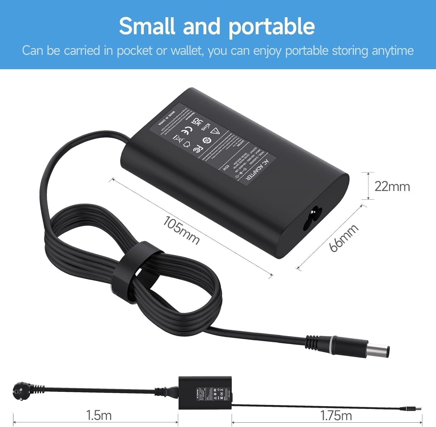 65W Chargeur Alimentation Compatible avec Dell Latitude 7490 7480 7290 7280 5590 5580 5490 5480 5290 E6430 E5470 E5440 E5250 E5450 E7440 E7470 E7250 E7450 E6440 E6540 3180 Adaptateur Charger 6 65W Chargeur Alimentation Compatible avec Dell Latitude 7490 7480 7290 7280 5590 5580 5490 5480 5290 E6430 E5470 E5440 E5250 E5450 E7440 E7470 E7250 E7450 E6440 E6540 3180 Adaptateur Charger – Image 5