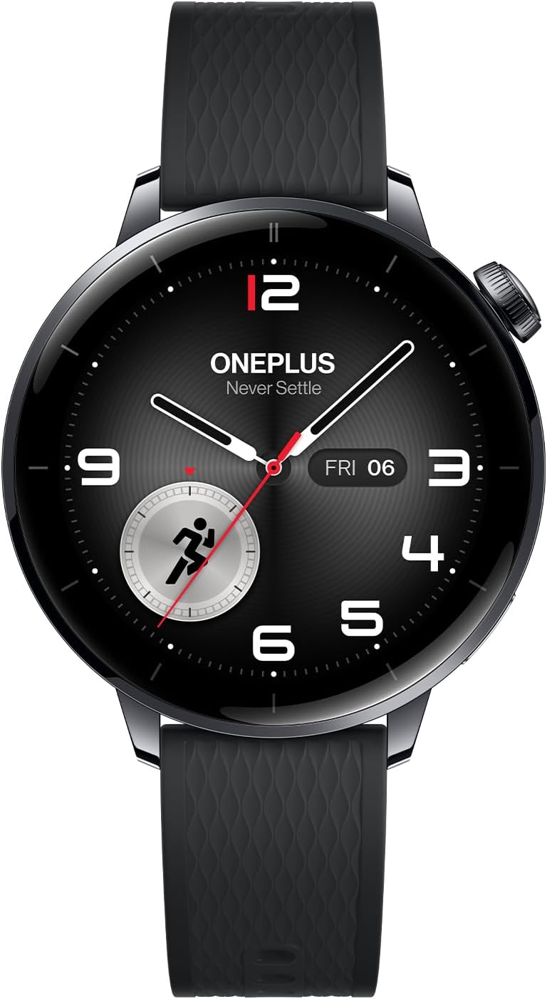 OnePlus Watch 3 Montre Connectée, jusqu'à 60 h d'autonomie, boîtier en Acier Inoxydable de 43 mm, Plus de 100 Modes Sportifs, étanchéité IP68 et 5 ATM, Bracelet de Fitness avec Suivi de santé, Noir 2 OnePlus Watch 3 Montre Connectée, jusqu'à 60 h d'autonomie, boîtier en Acier Inoxydable de 43 mm, Plus de 100 Modes Sportifs, étanchéité IP68 et 5 ATM, Bracelet de Fitness avec Suivi de santé, Noir