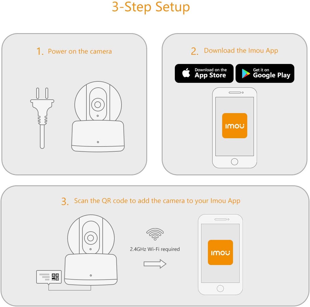 Imou Caméra Surveillance WiFi 720P, Caméra IP sans Fil, Caméra Sécurité Pan/Tilt avec Détection de Mouvement, Audio Bidirectionnel et Vision Nocturne 8 Imou Caméra Surveillance WiFi 720P, Caméra IP sans Fil, Caméra Sécurité Pan/Tilt avec Détection de Mouvement, Audio Bidirectionnel et Vision Nocturne – Image 7