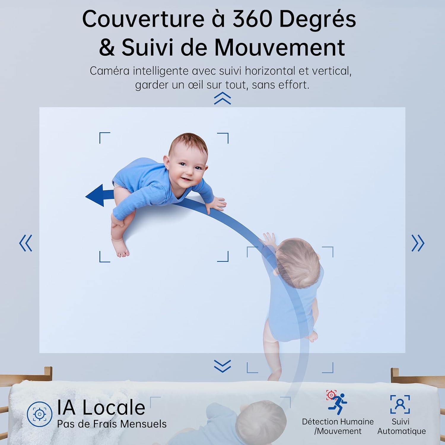 SYMYNELEC 2K 4MP Caméra de Surveillance Intérieure WiFi 5GHz/2,4GHz, Caméra de Sécurité 360° avec Détection Humaine AI, Vision Nocturne, Audio Bidirectionnel pour Bébé/Animaux, Compatible avec Alexa 7 SYMYNELEC 2K 4MP Caméra de Surveillance Intérieure WiFi 5GHz/2,4GHz, Caméra de Sécurité 360° avec Détection Humaine AI, Vision Nocturne, Audio Bidirectionnel pour Bébé/Animaux, Compatible avec Alexa – Image 6