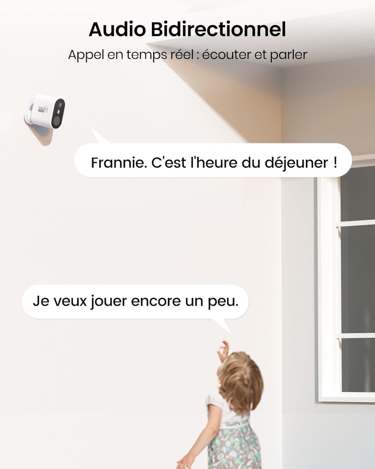aosu 2K Caméra Surveillance WiFi Extérieure sans Fil, Kit 2 Caméras avec aosuBase, sans Frais Mensuels, Autonomie Jusqu’à 240 Jours, 166° Ultra Grand Angle, Al Détection, Vision Suivi Entre Caméras 12 aosu 2K Caméra Surveillance WiFi Extérieure sans Fil, Kit 2 Caméras avec aosuBase, sans Frais Mensuels, Autonomie Jusqu’à 240 Jours, 166° Ultra Grand Angle, Al Détection, Vision Suivi Entre Caméras – Image 11