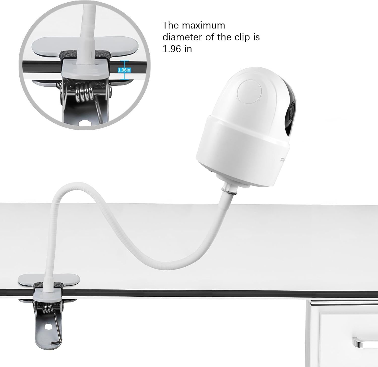 Support pour caméra de surveillance Imou 2K (3MP) WiFi, support flexible pour caméra bébé pour Imou 2.5K (4MP)/3K (5MP) caméra intelligente d’intérieur, support pour moniteur bébé, accessoire pour 4 Support pour caméra de surveillance Imou 2K (3MP) WiFi, support flexible pour caméra bébé pour Imou 2.5K (4MP)/3K (5MP) caméra intelligente d’intérieur, support pour moniteur bébé, accessoire pour – Image 3