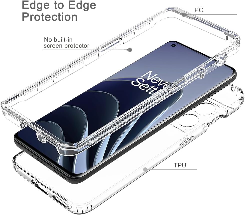 Coque hybride pour OnePlus 10 Pro - Protection contre les chutes - Robuste - Antidérapante - Anti-chocs - Anti-rayures - Transparente 6 Coque hybride pour OnePlus 10 Pro - Protection contre les chutes - Robuste - Antidérapante - Anti-chocs - Anti-rayures - Transparente – Image 5
