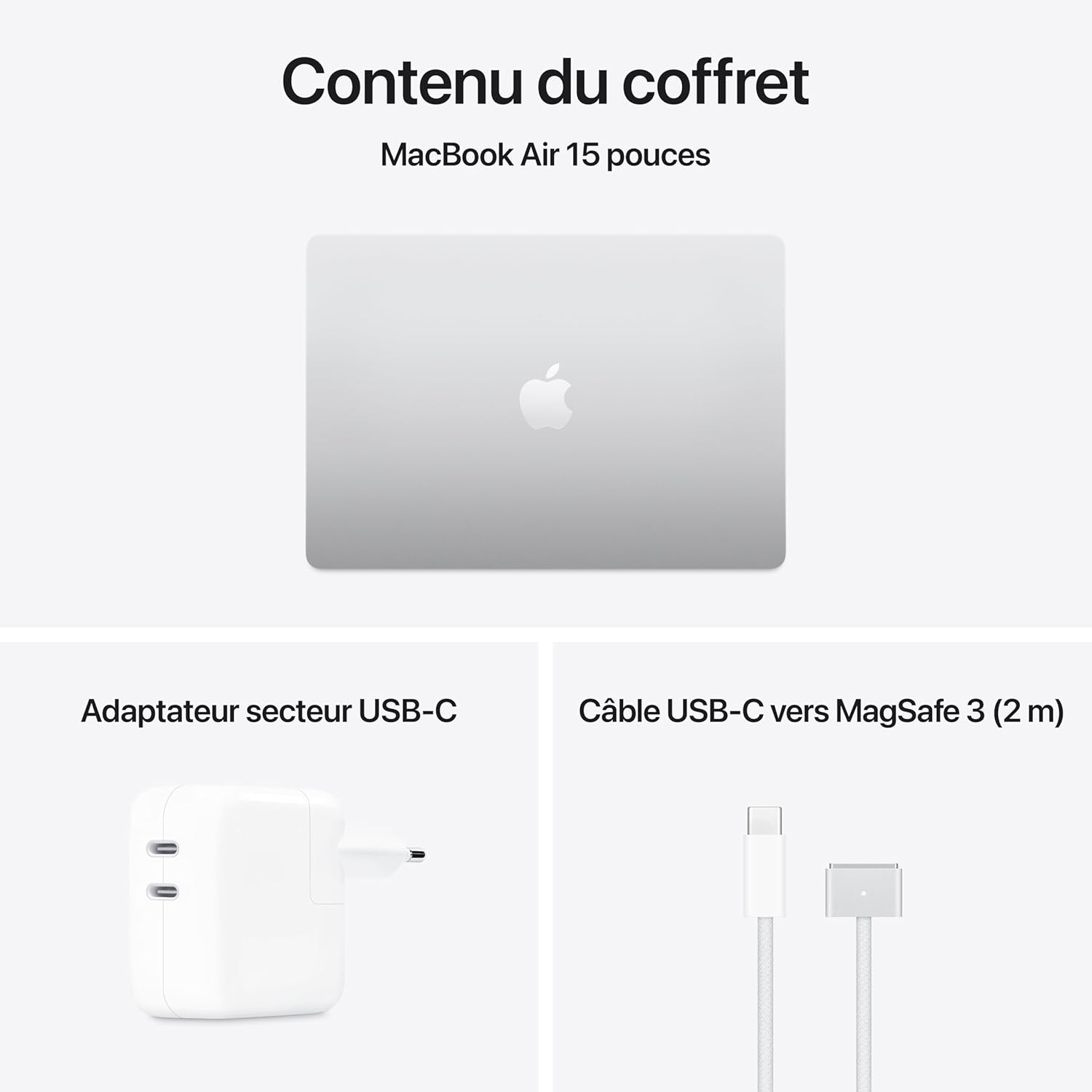 Apple MacBook Air 15 Pouces Ordinateur Portable avec Puce M4 : Conçu pour Apple Intelligence, Écran Liquid Retina de 15,3 Pouces, Mémoire unifiée de 16 Go, Stockage SSD de 512 Go, Touch ID ; Argent 7 Apple MacBook Air 15 Pouces Ordinateur Portable avec Puce M4 : Conçu pour Apple Intelligence, Écran Liquid Retina de 15,3 Pouces, Mémoire unifiée de 16 Go, Stockage SSD de 512 Go, Touch ID ; Argent – Image 6