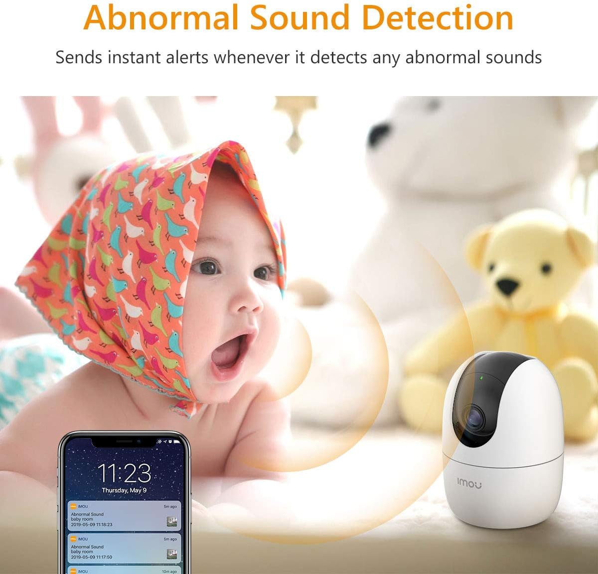 Imou Ranger 2 5MP (IPC-K2EN-5H2W) - Caméra dôme WiFi motorisée de 5 MP dispose d'une IA, d'un suivi automatique, d'un audio bidirectionnel, d'une sirène, d'un microphone, d'un infrarouge de 10 m, d'un 6 Imou Ranger 2 5MP (IPC-K2EN-5H2W) - Caméra dôme WiFi motorisée de 5 MP dispose d'une IA, d'un suivi automatique, d'un audio bidirectionnel, d'une sirène, d'un microphone, d'un infrarouge de 10 m, d'un – Image 5