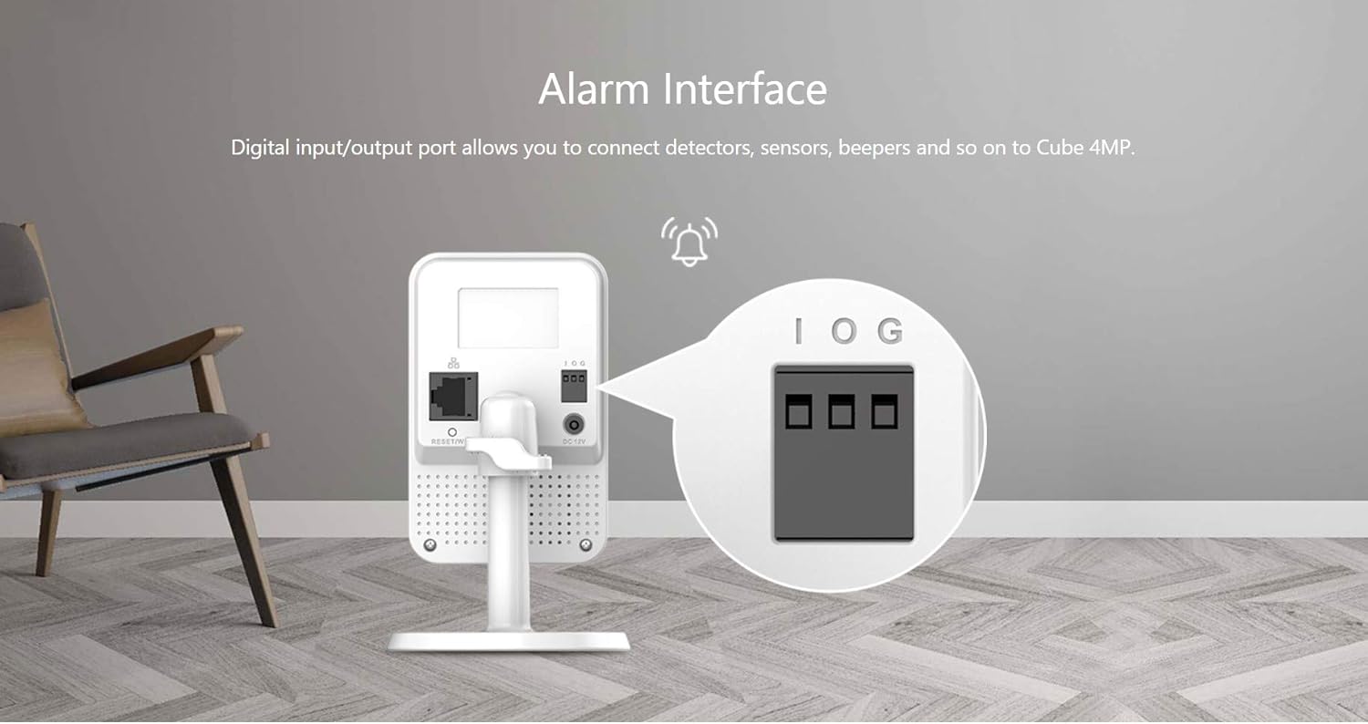 Dahua IMOU Cube 4MP WiFi Cube Camera met PIR bewegingsdetectie, 2-weg Audio, Alarm ingang en uitgang, RJ45 poort (IPC-K42P) 9 Dahua IMOU Cube 4MP WiFi Cube Camera met PIR bewegingsdetectie, 2-weg Audio, Alarm ingang en uitgang, RJ45 poort (IPC-K42P) – Image 8