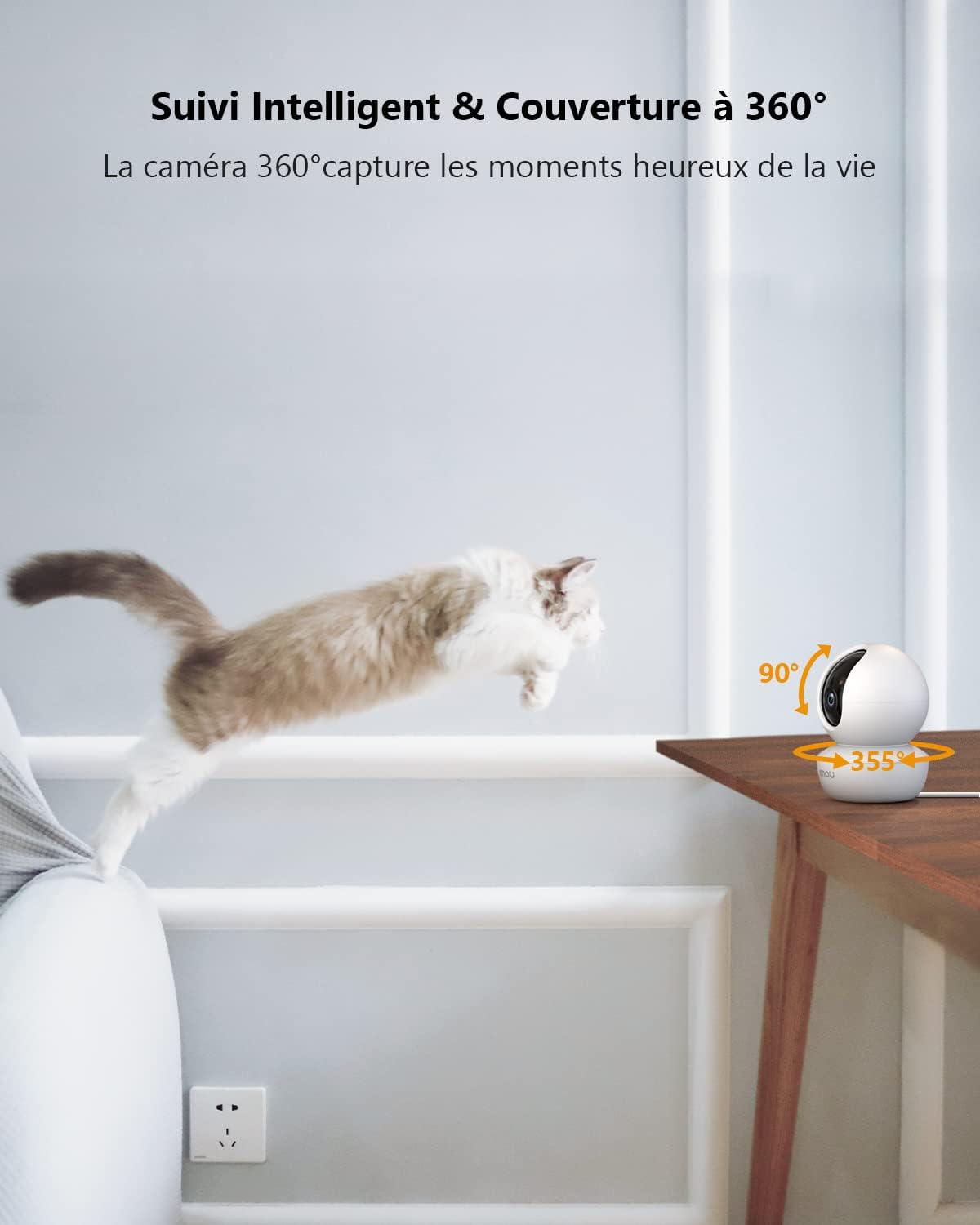 Imou Caméra Surveillance WiFi Intérieur 1080P FHD Caméra 360° Connectée Smartphone Détection Humaine AI Suivi Intelligent Sirène Audio Bidirectionnel Mode Privé Compatible Alexa pour Bébé (Ranger SE) 6 Imou Caméra Surveillance WiFi Intérieur 1080P FHD Caméra 360° Connectée Smartphone Détection Humaine AI Suivi Intelligent Sirène Audio Bidirectionnel Mode Privé Compatible Alexa pour Bébé (Ranger SE) – Image 5