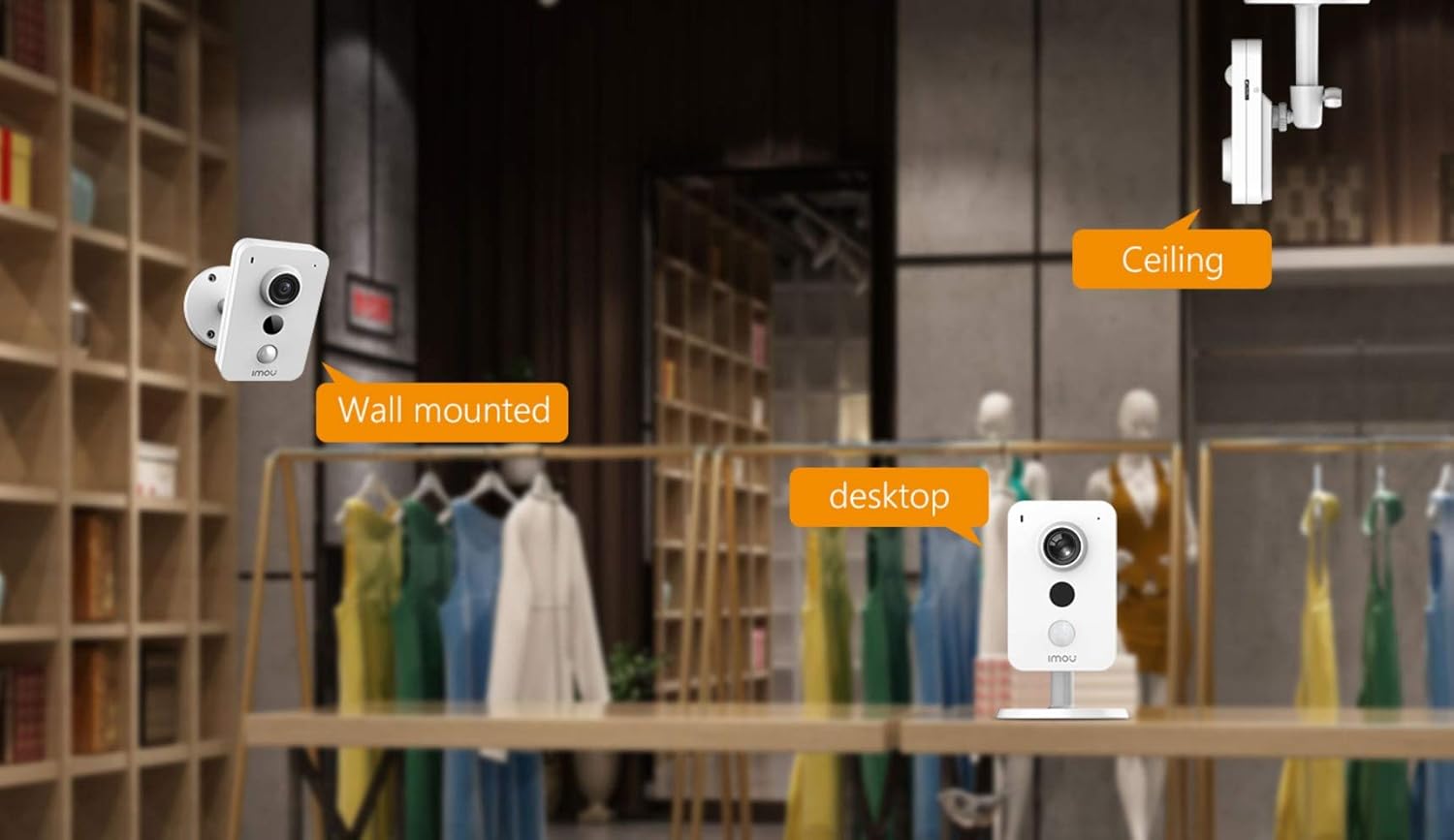 Dahua IMOU Cube 4MP WiFi Cube Camera met PIR bewegingsdetectie, 2-weg Audio, Alarm ingang en uitgang, RJ45 poort (IPC-K42P) 3 Dahua IMOU Cube 4MP WiFi Cube Camera met PIR bewegingsdetectie, 2-weg Audio, Alarm ingang en uitgang, RJ45 poort (IPC-K42P) – Image 2